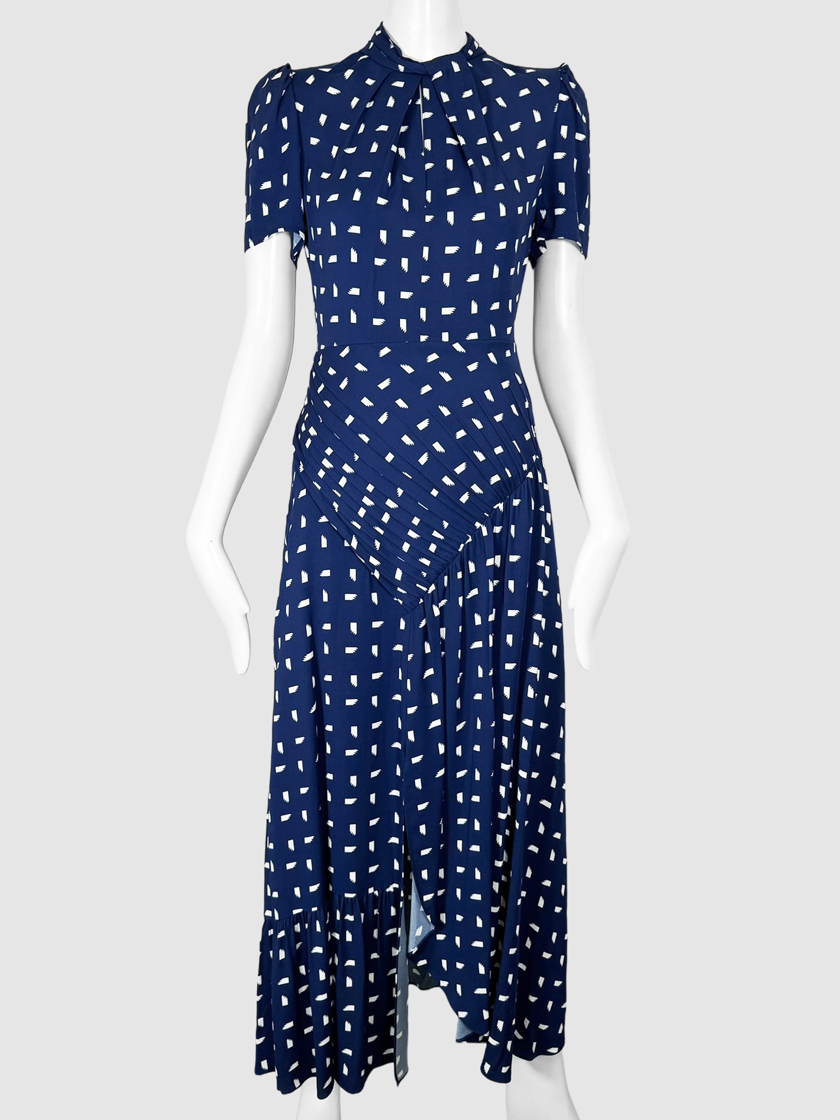 Sail Print Crepe De Chine Maxi Dress - Size 2