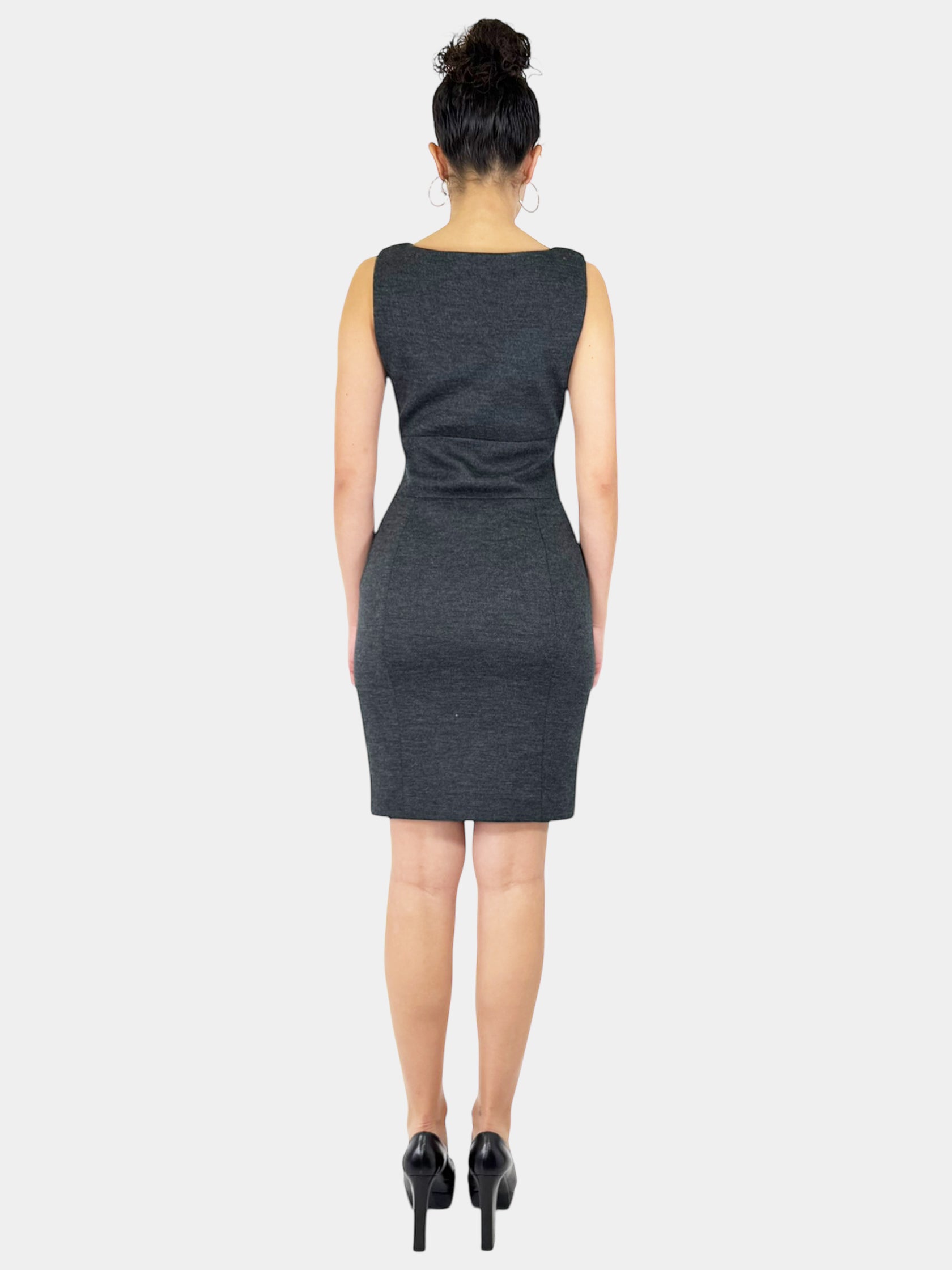 Boatneck Wool Dress - Size 42