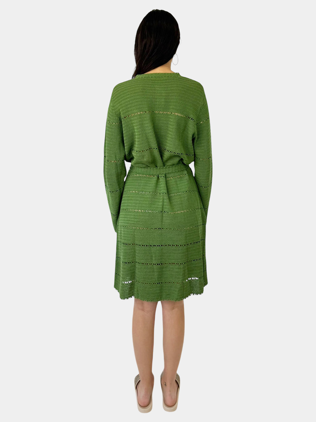 Knit Button-Up Dress