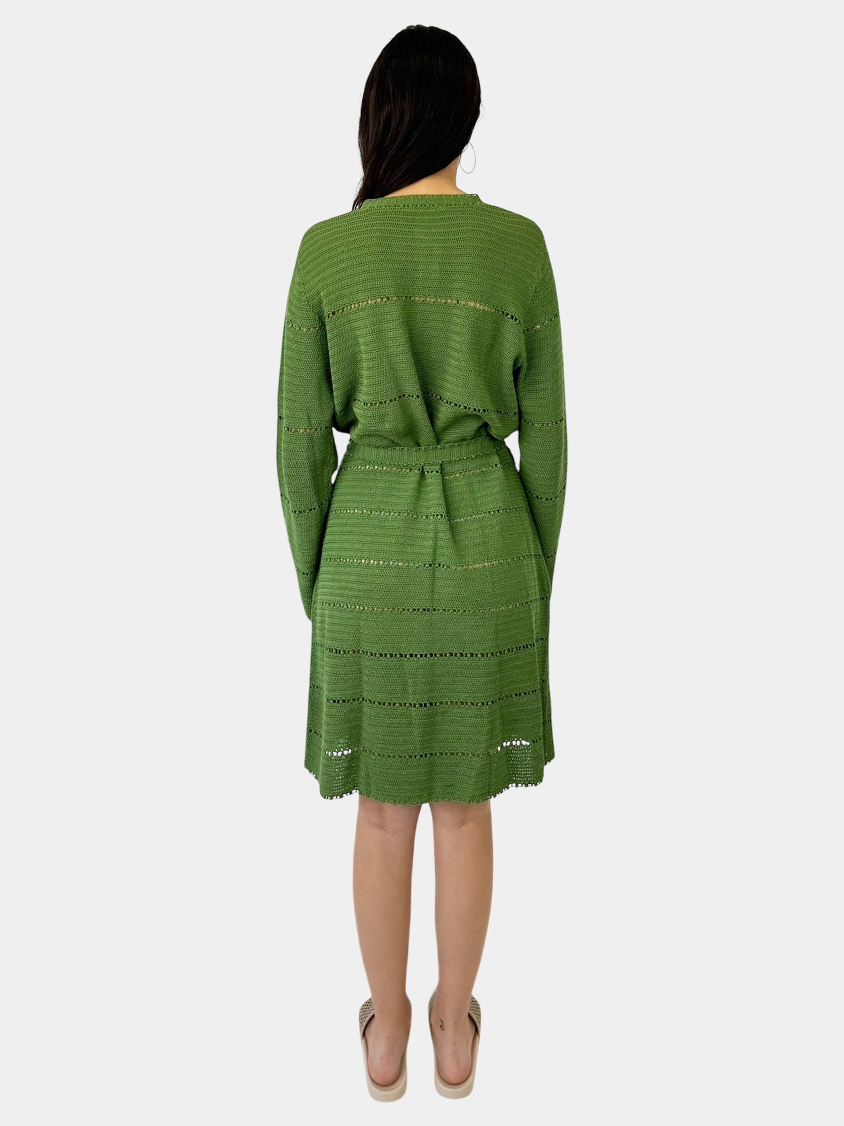 Knit Button-Up Dress