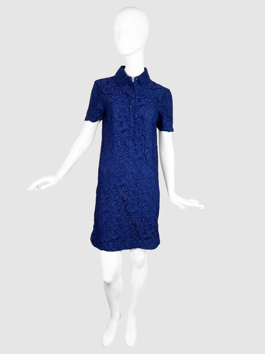 Burberry Lace Button-Up Dress - Size 6