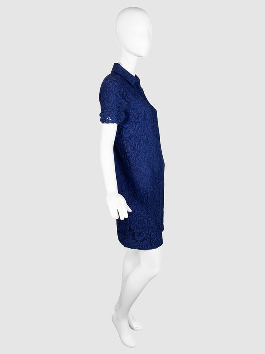 Burberry Lace Button-Up Dress - Size 6