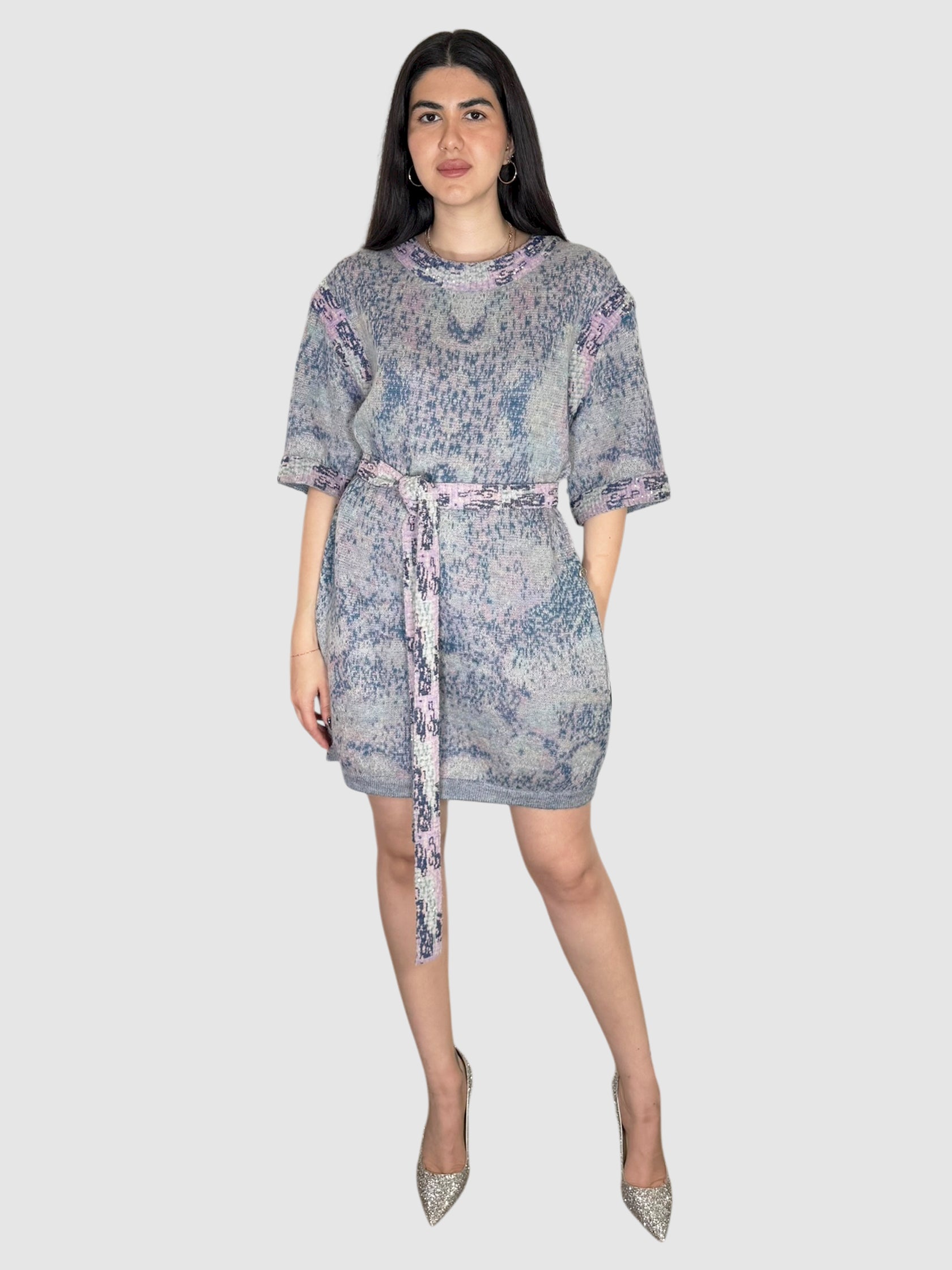 2014 Mohair Belted Dress