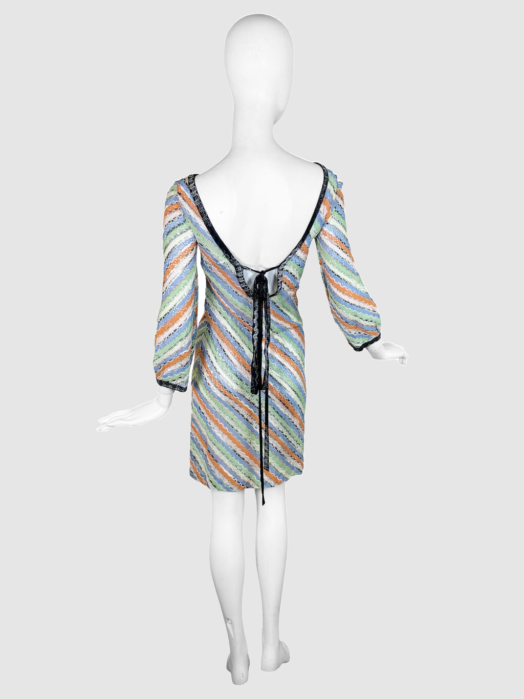 Striped Mini Dress - Size S/M