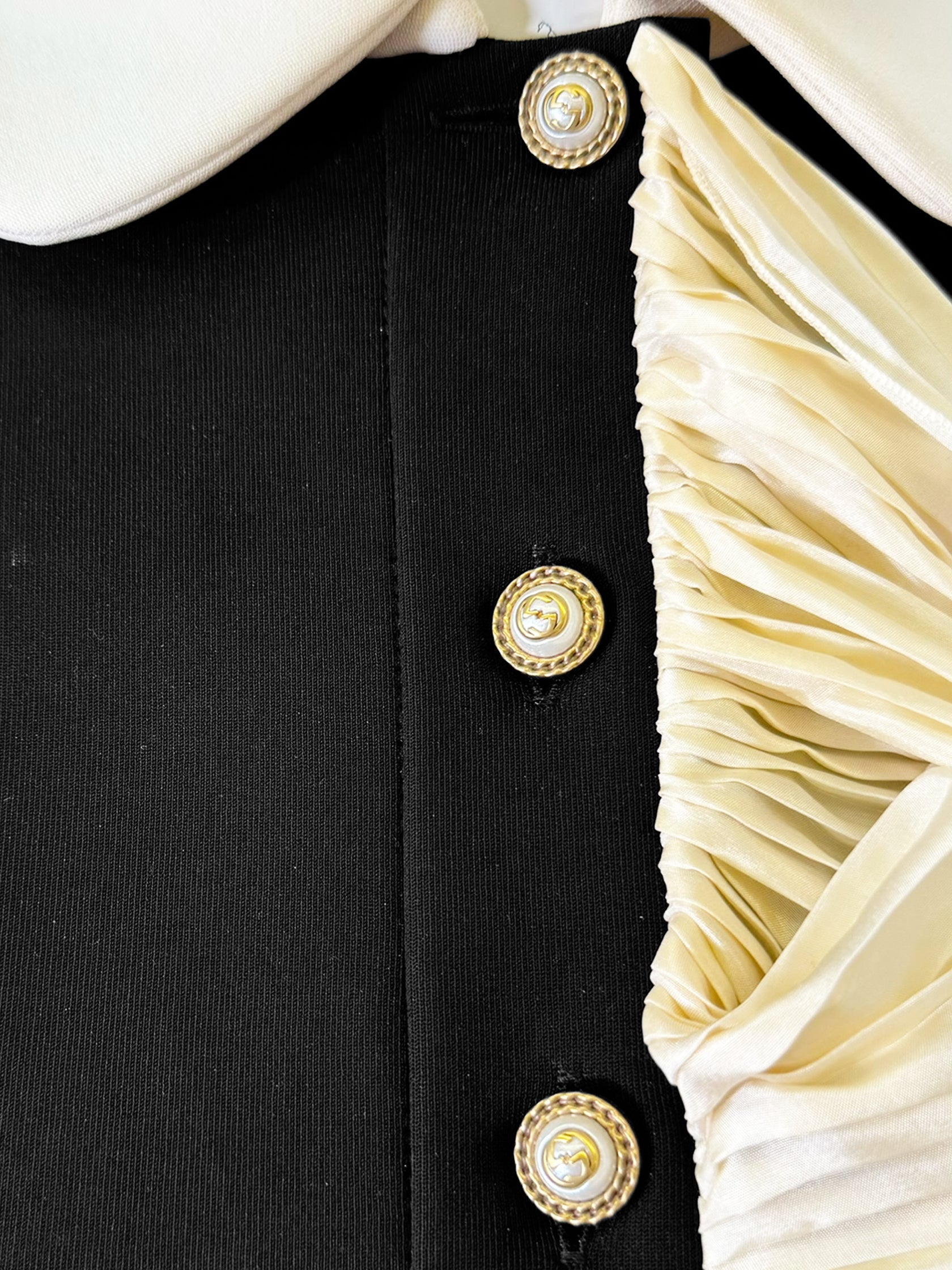 Ruffle Trim A-Line Dress - Size S