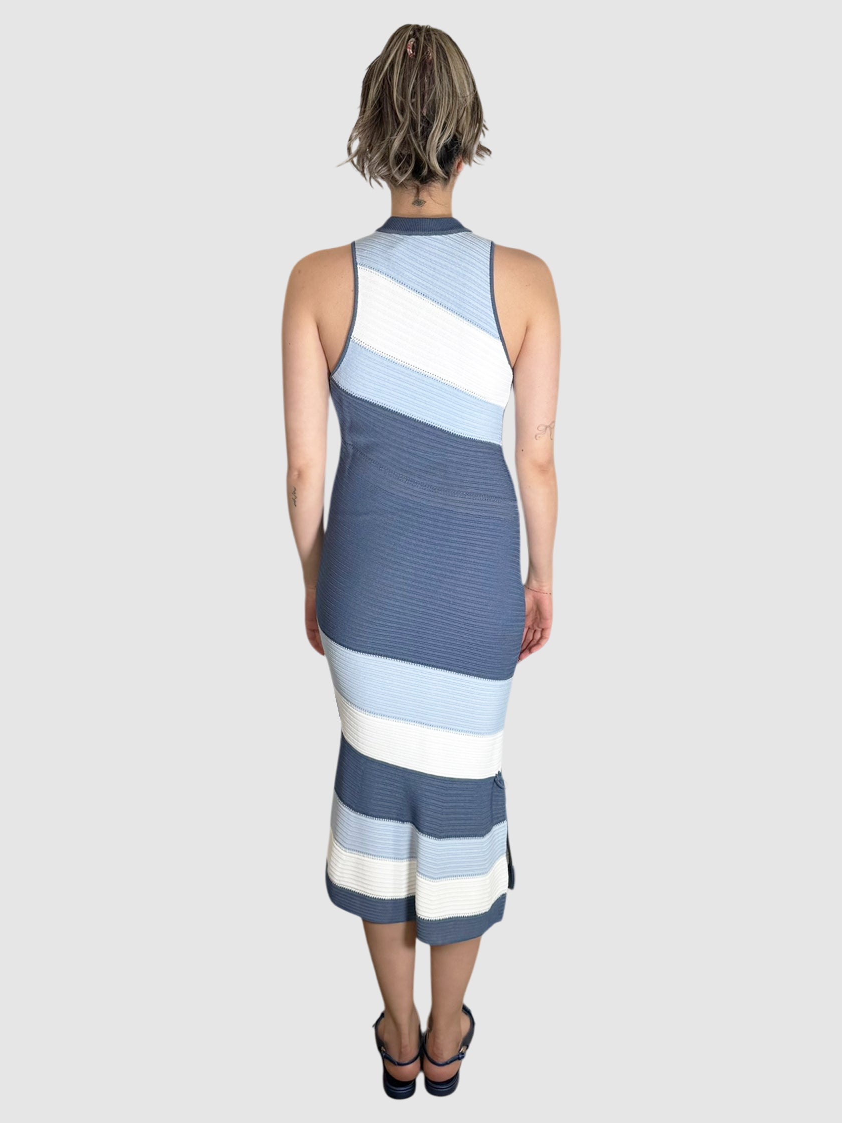 Ribbed Asymmetrical Dress