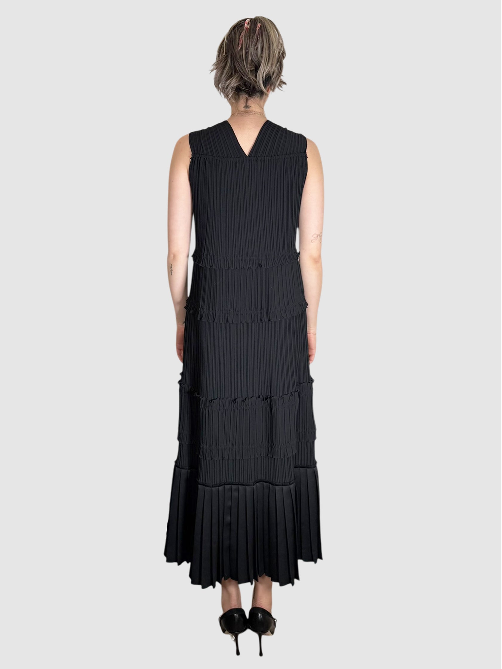 Pleated Tiered Dress