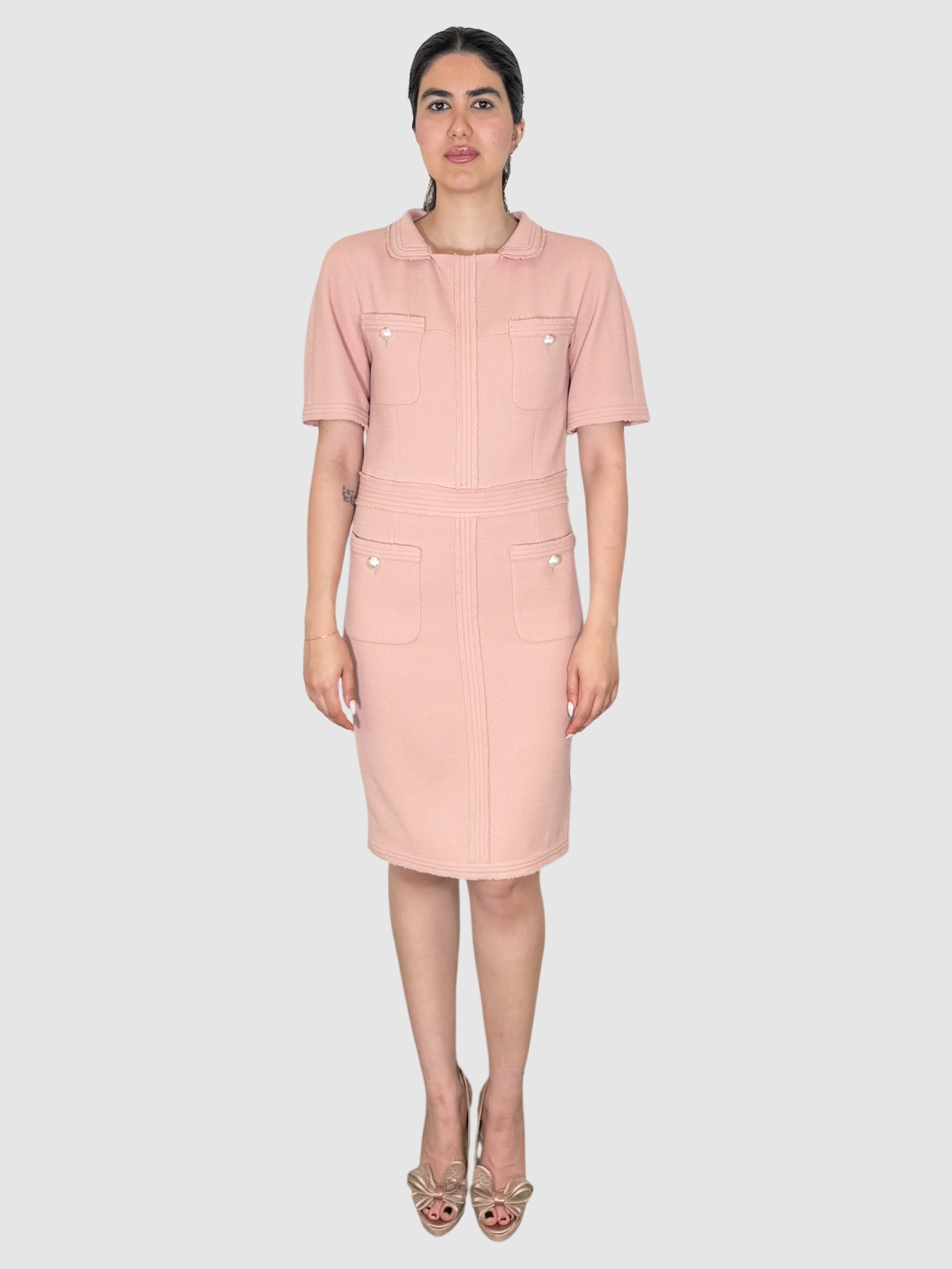 2012 Tweed Midi Dress