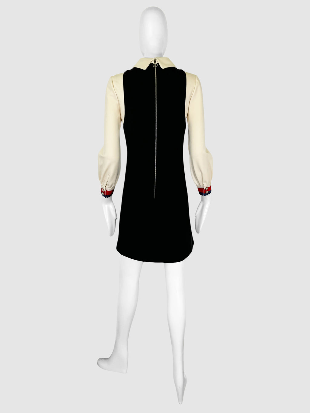 Ruffle Trim A-Line Dress - Size S