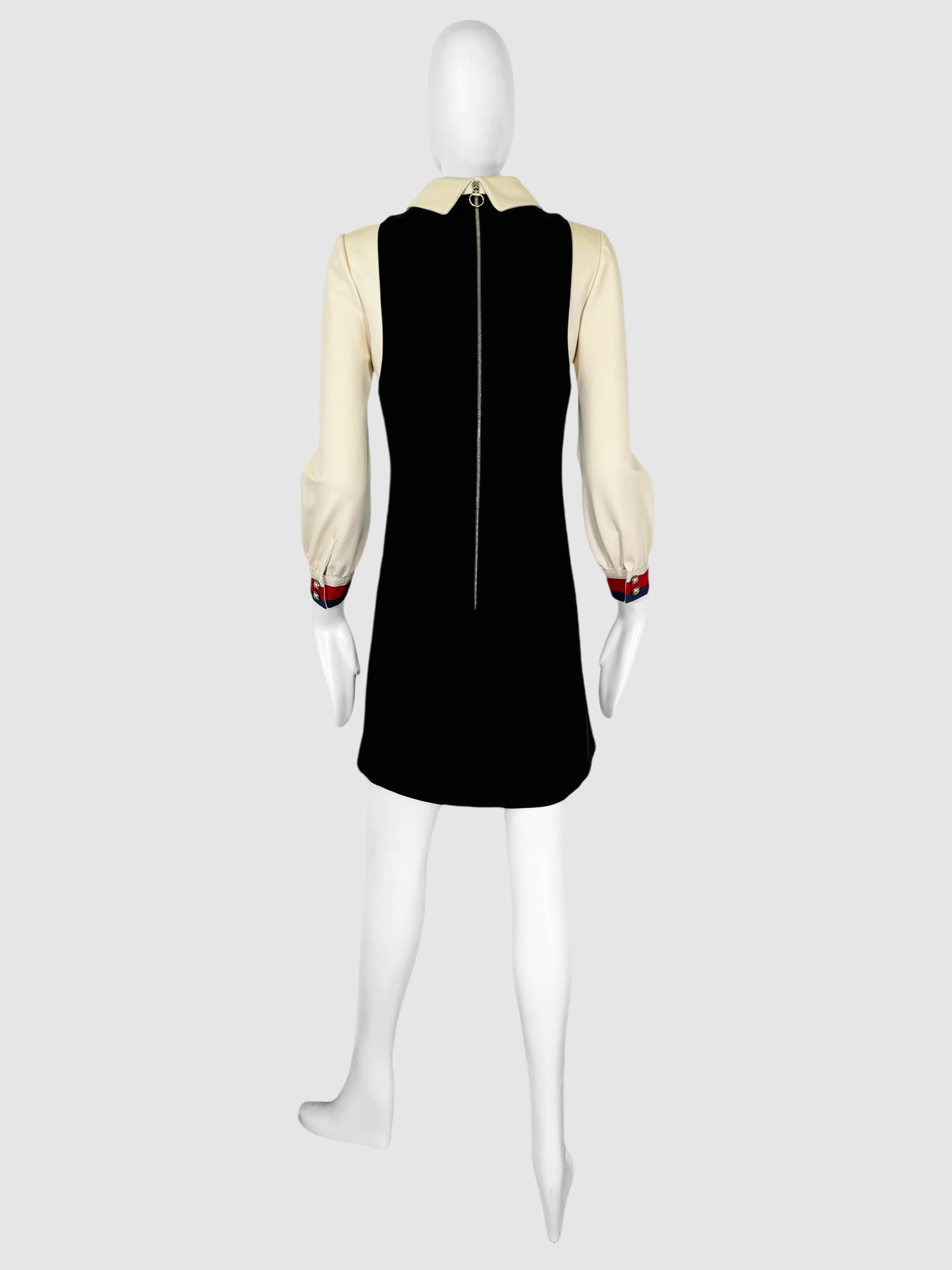 Ruffle Trim A-Line Dress - Size S