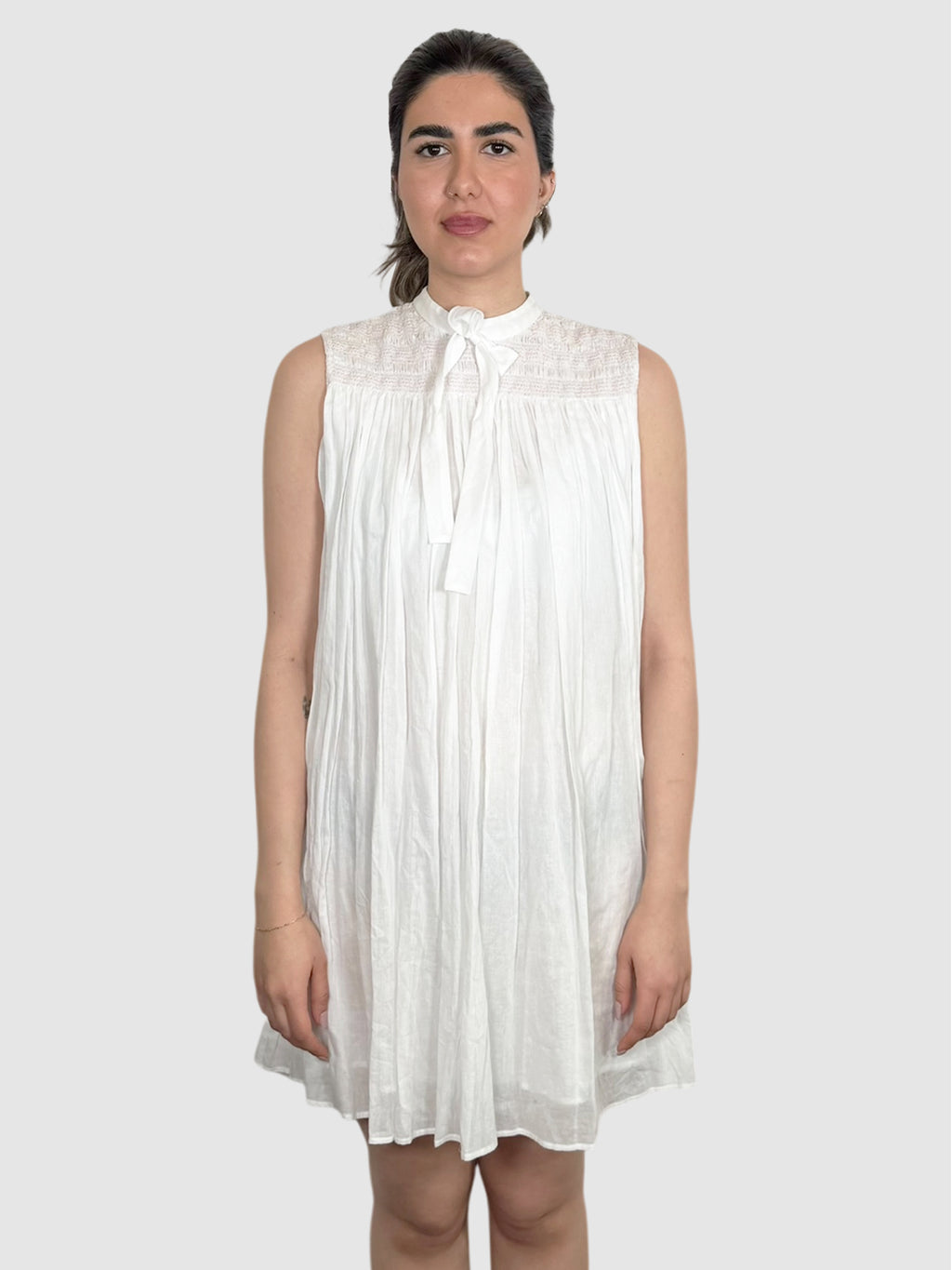 Smocked Panel Dress