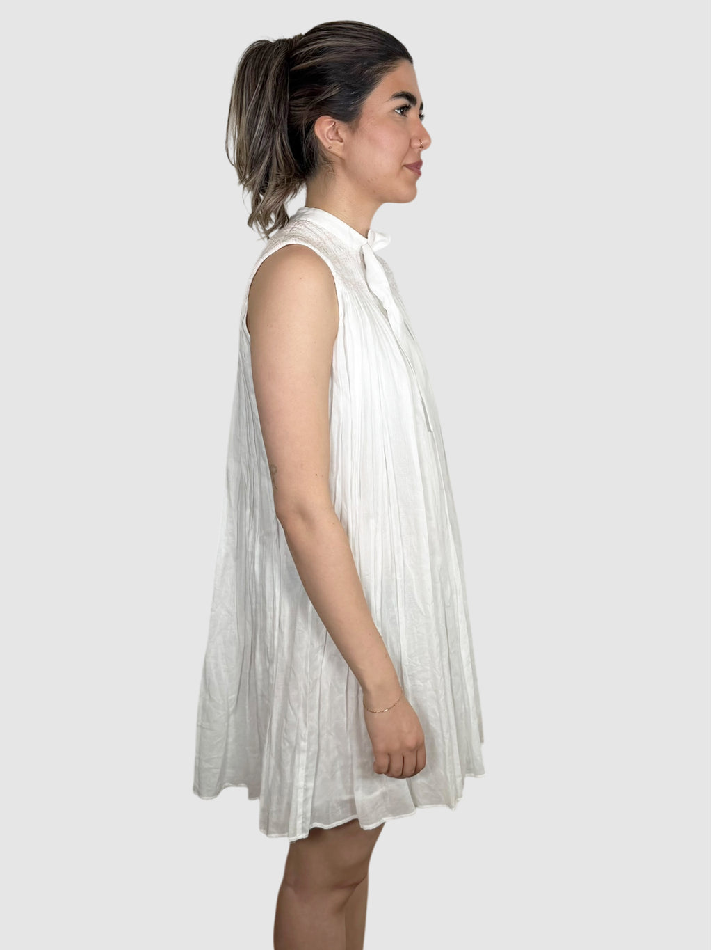 Smocked Panel Dress