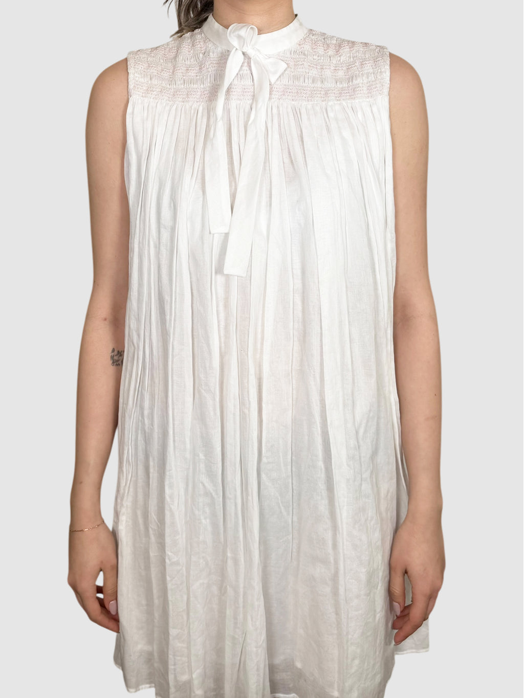 Smocked Panel Dress