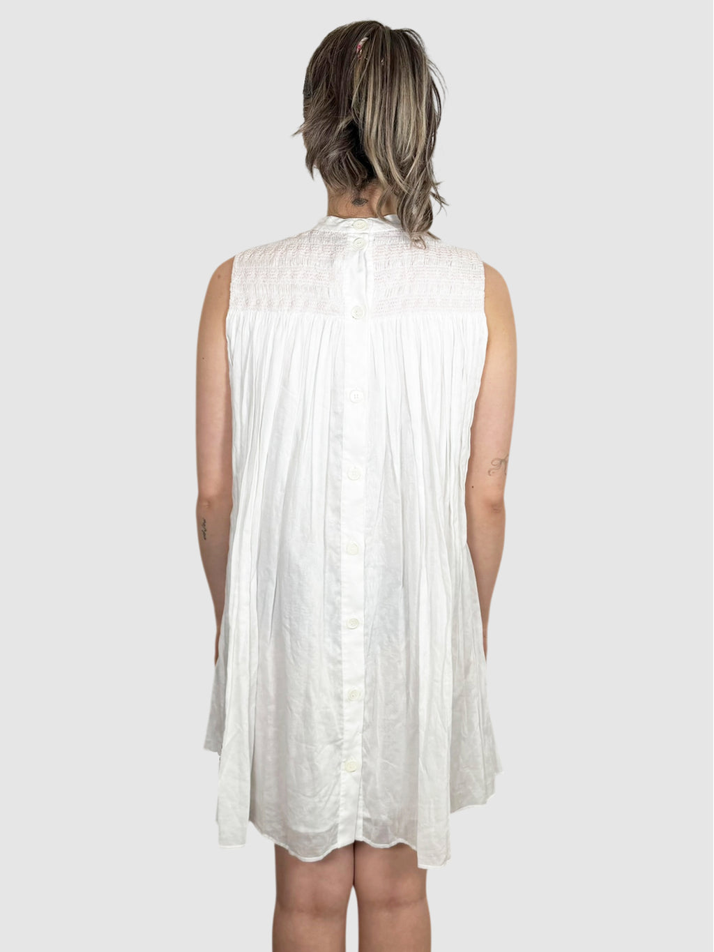 Smocked Panel Dress