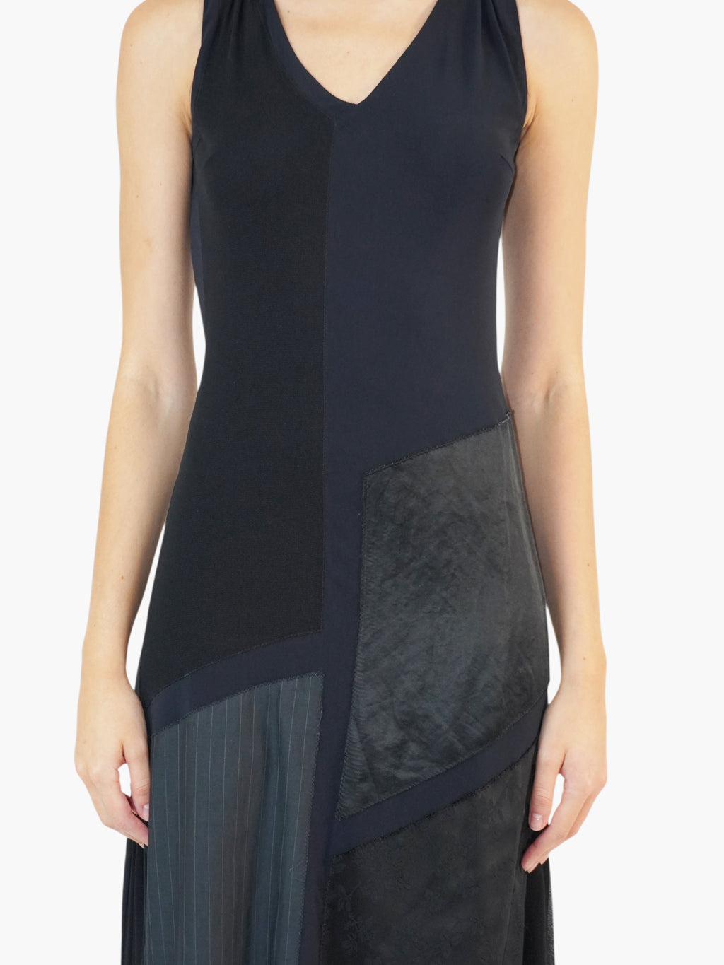 Patchwork Midi Dress