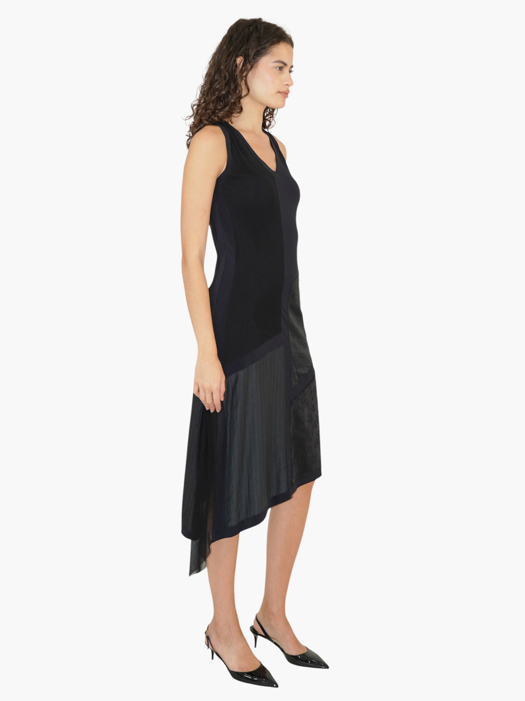 Patchwork Midi Dress