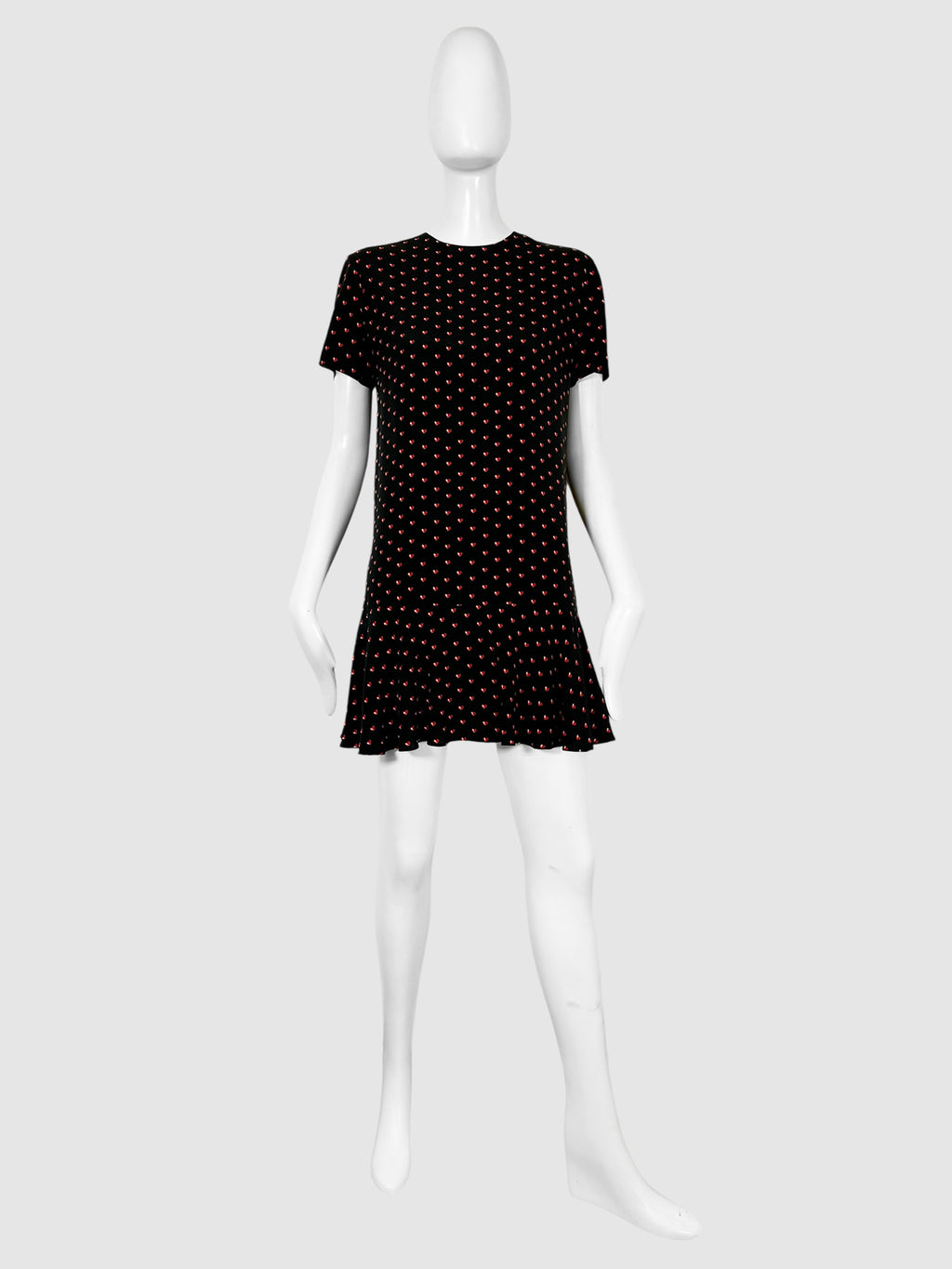 2017 Heart Print Mini Dress - Size S