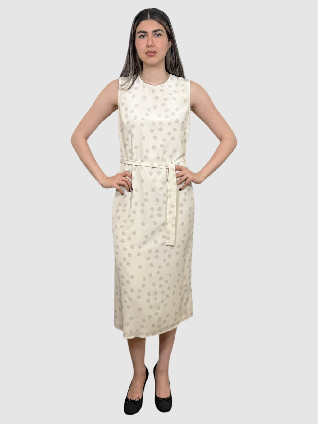 Polka Dot Silk Dress