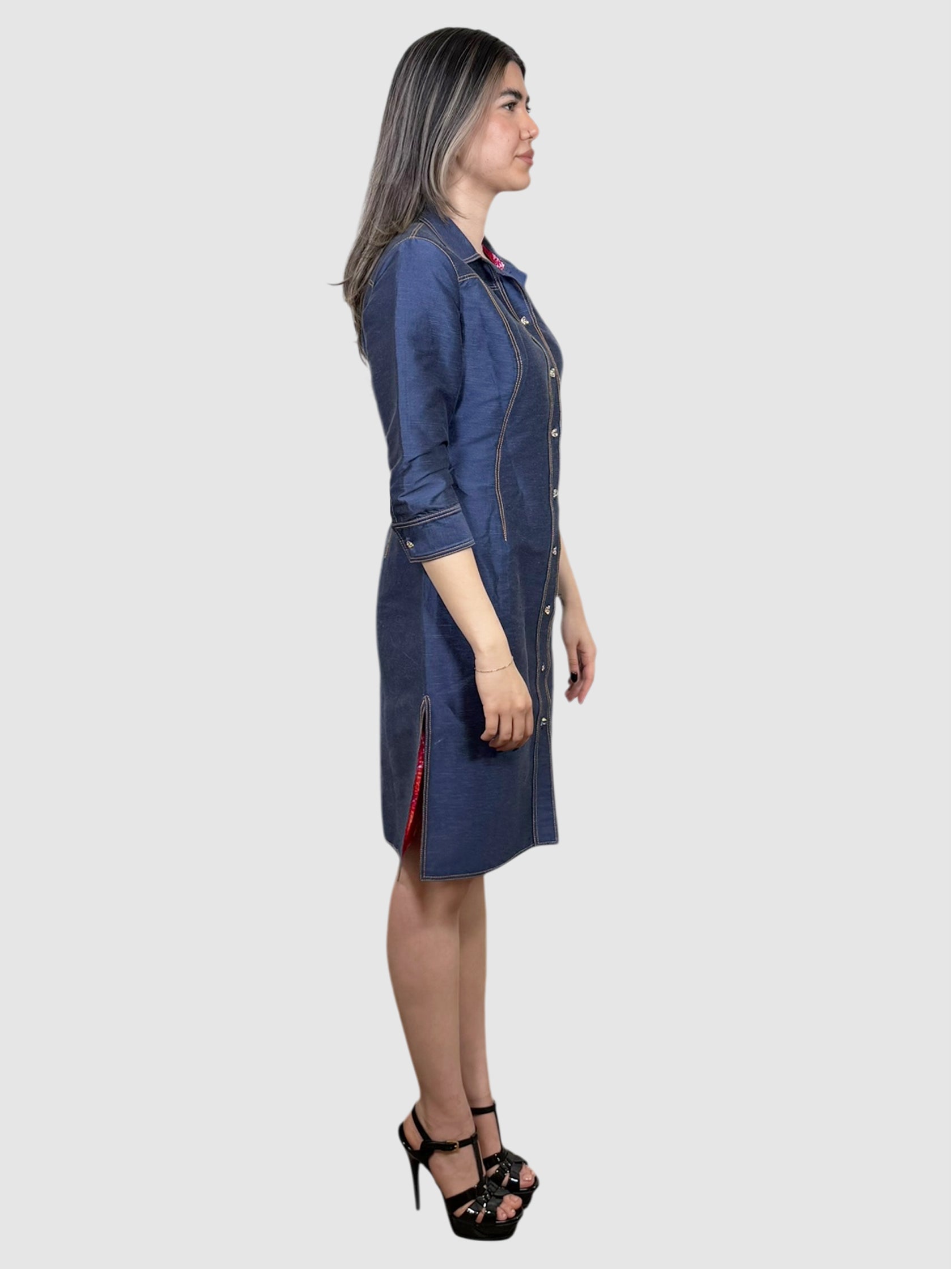 Denim Button-Up Dress