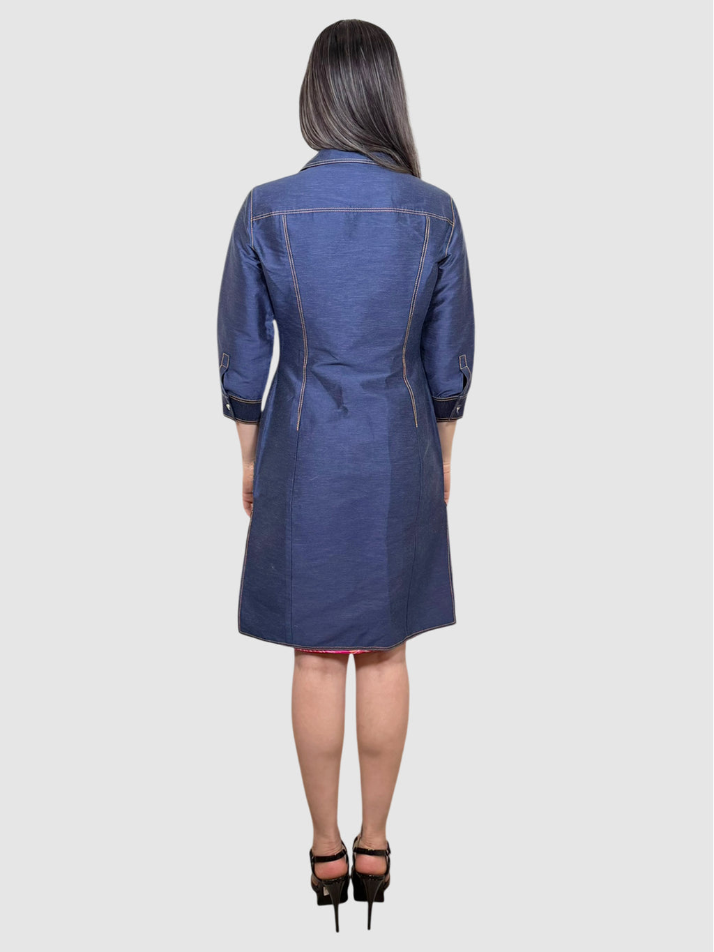 Denim Button-Up Dress
