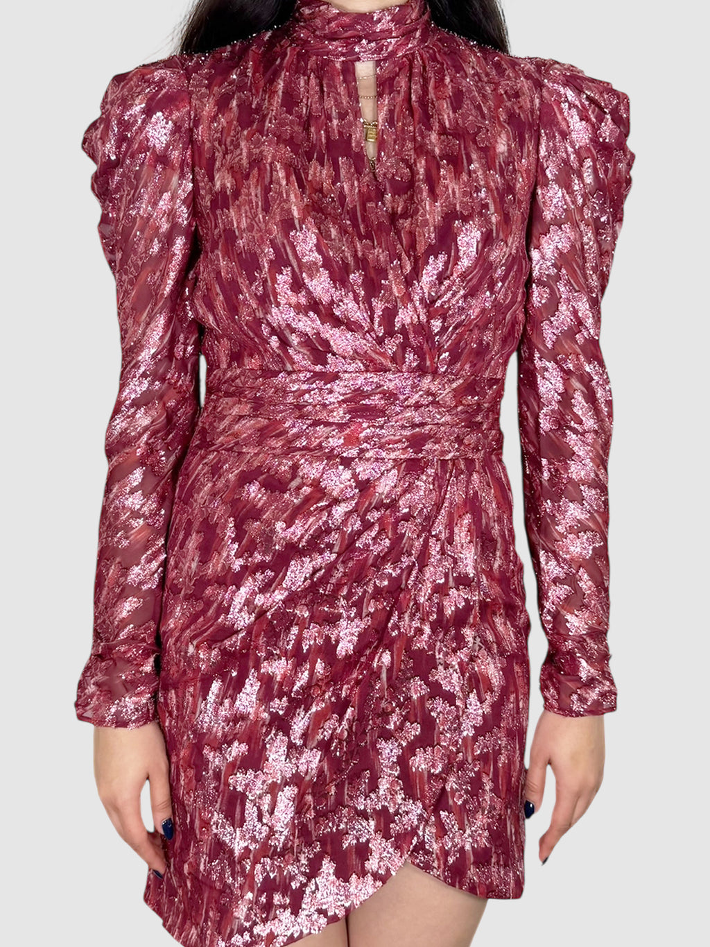 Metallic Jacquard Dress