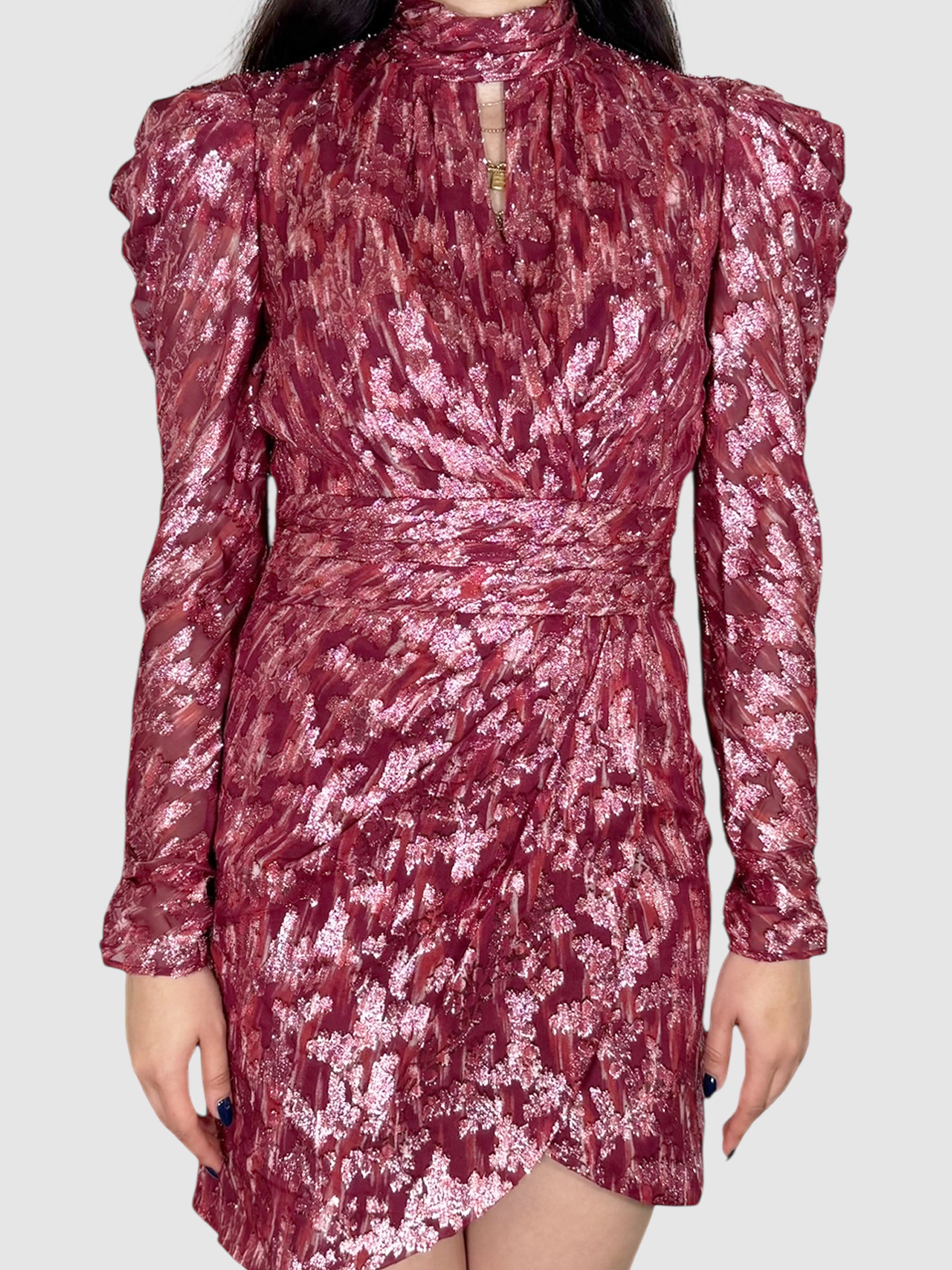 Metallic Jacquard Dress