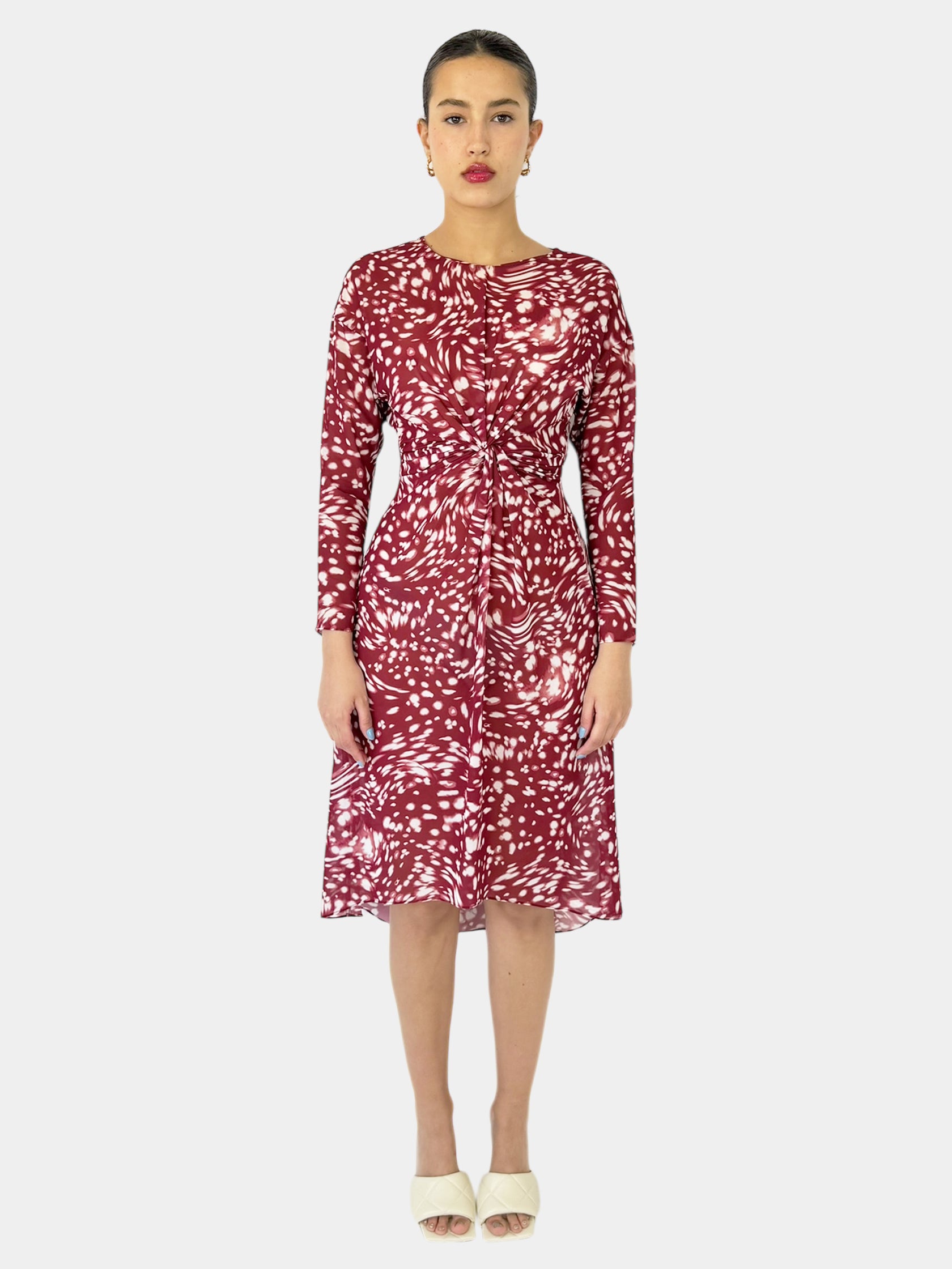 Spot Print Dress