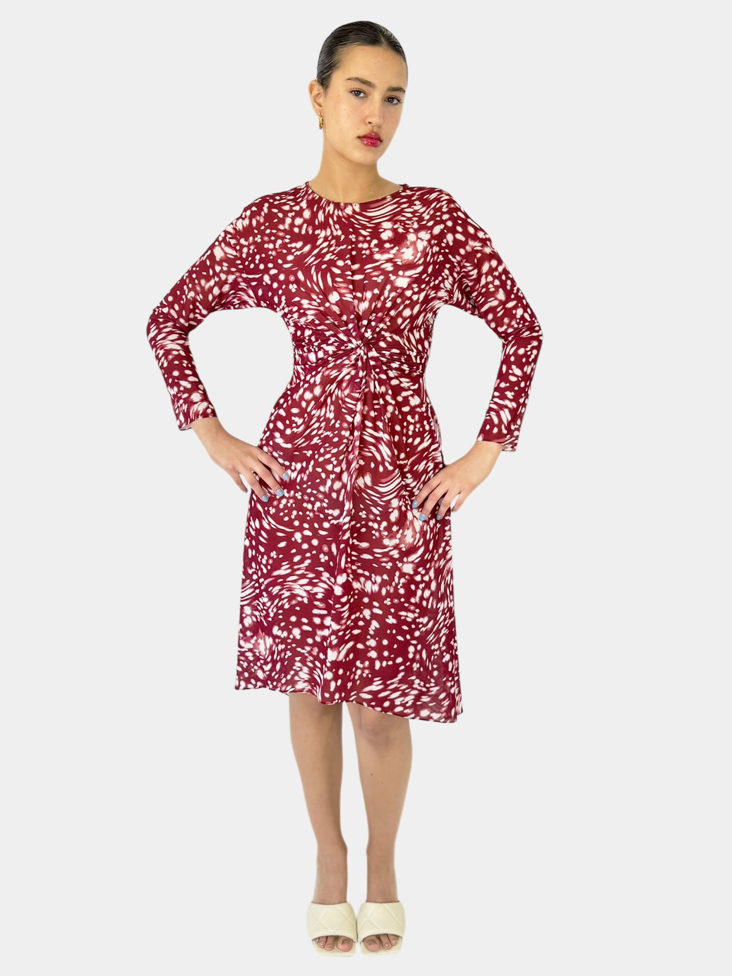 Spot Print Dress