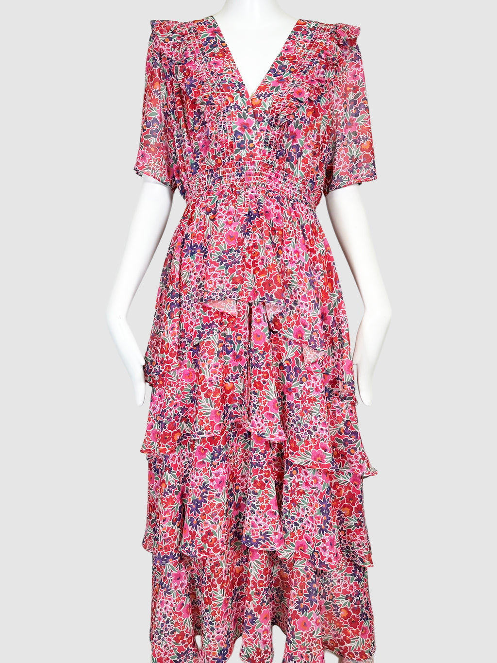 Floral Print Maxi Dress - Size L