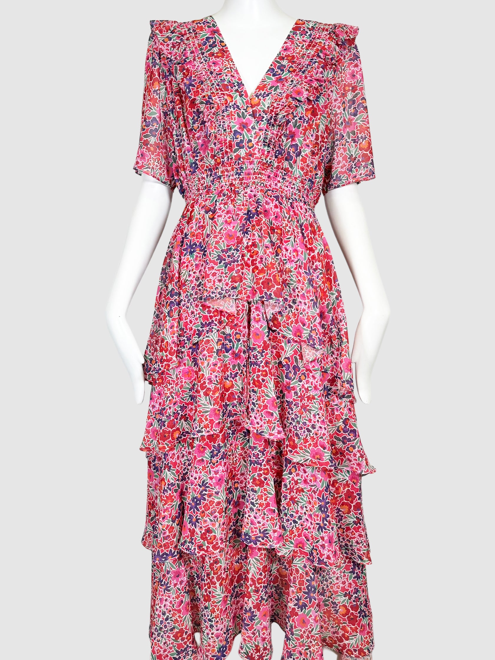 Floral Print Maxi Dress - Size L