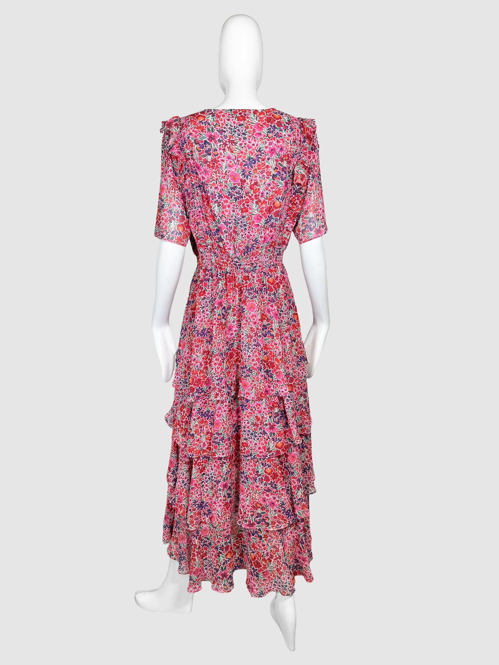 Floral Print Maxi Dress - Size L