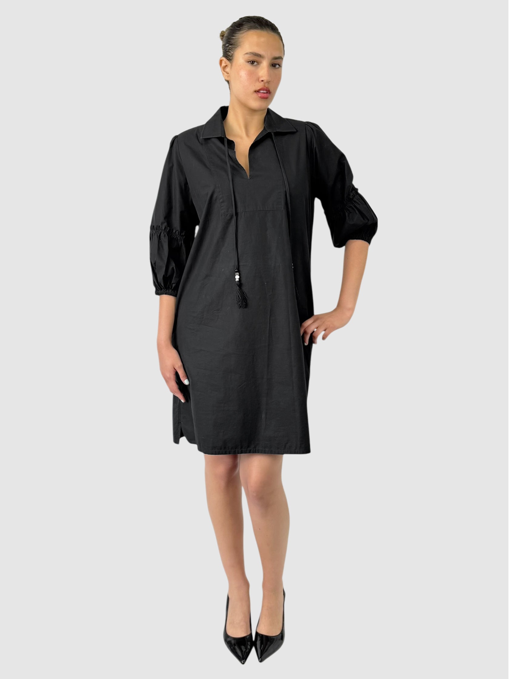 Fedora Balloon Sleeve Dress