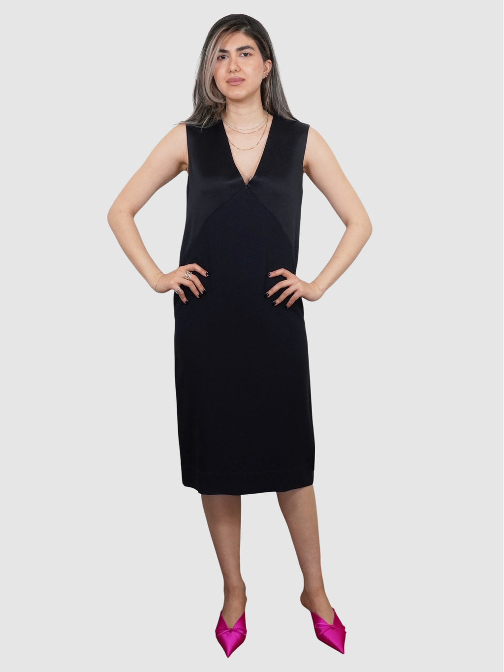 Satin Midi Dress