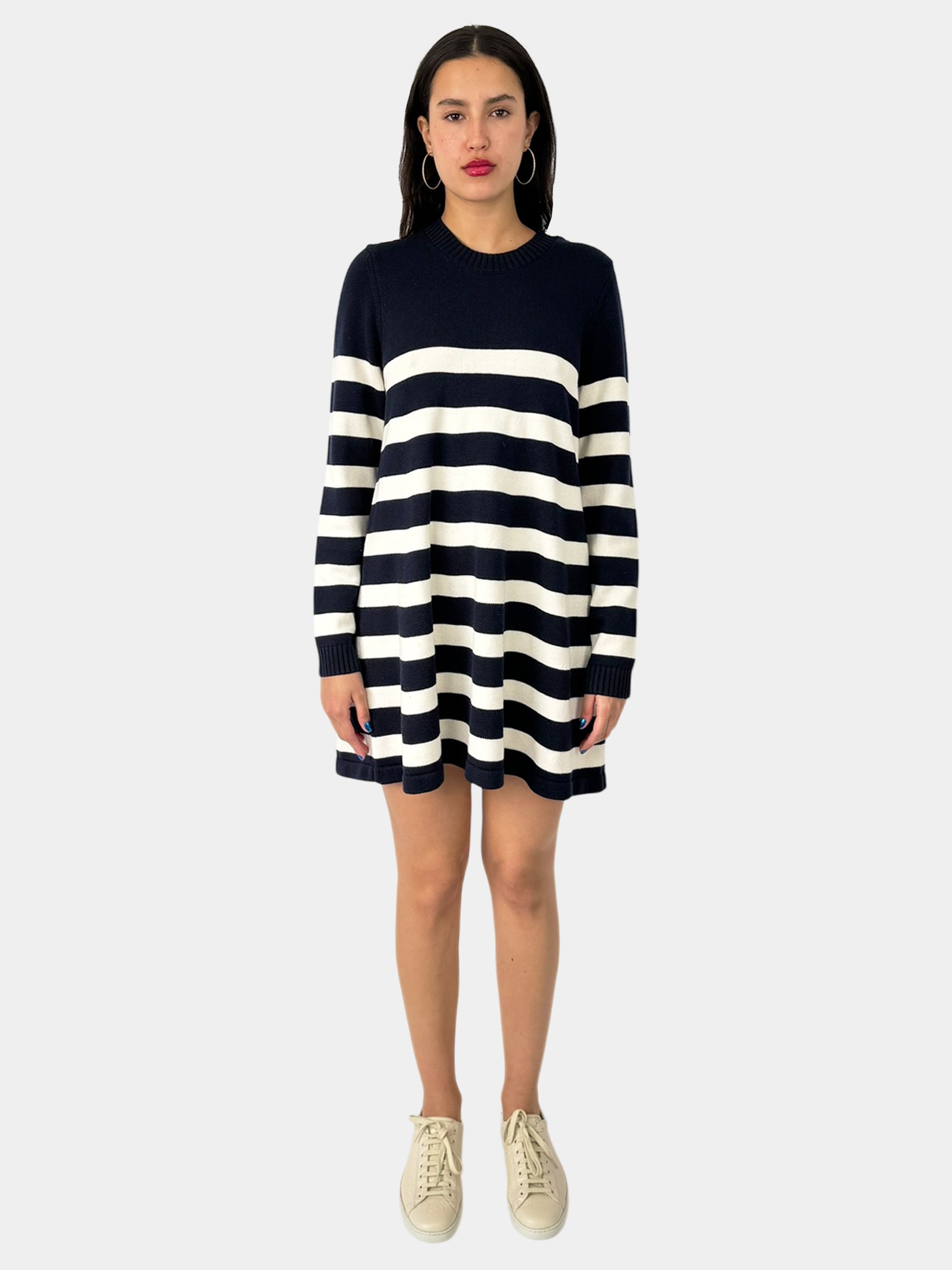 Stripe Wool Mini Dress