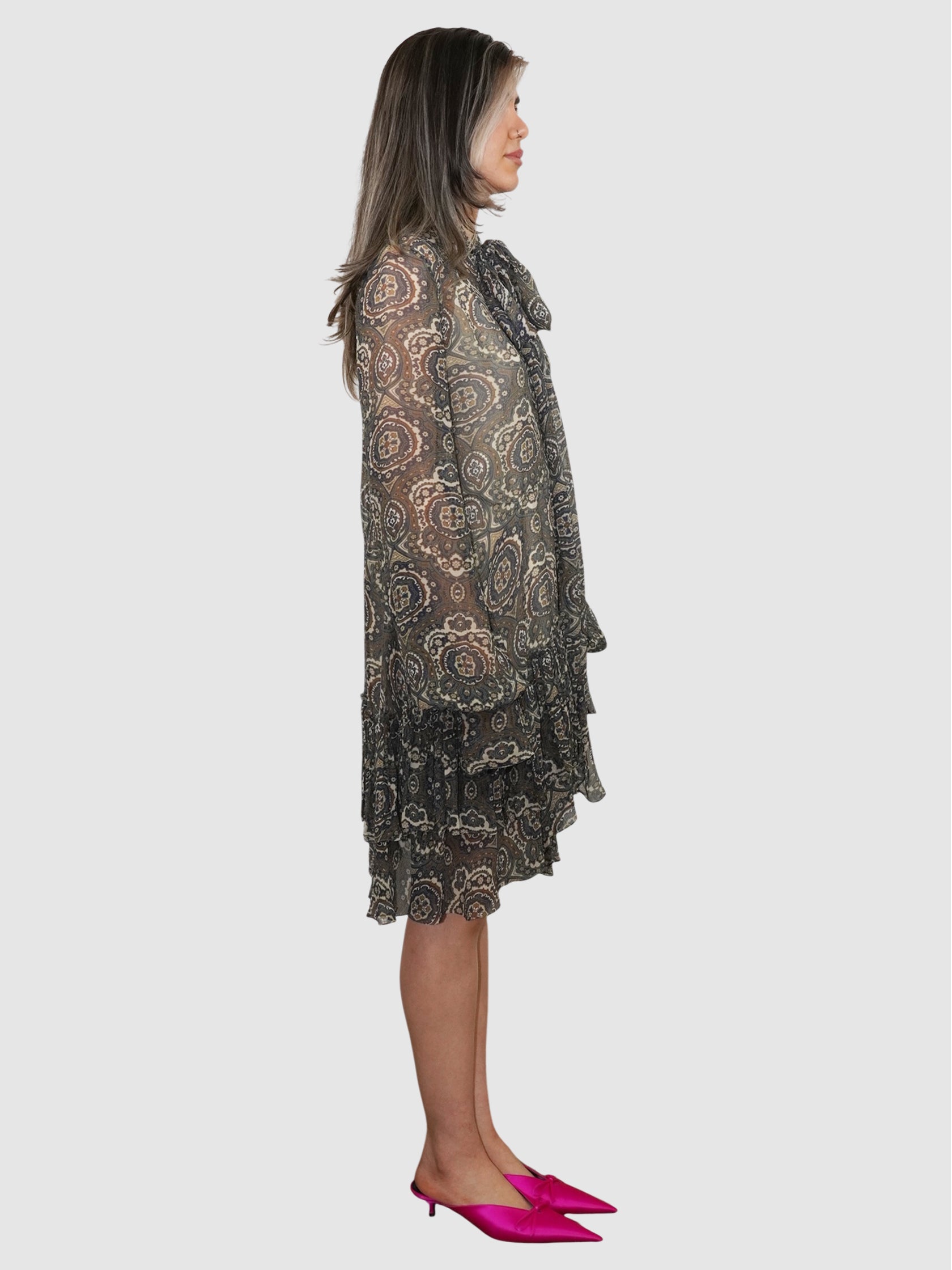 Silk Printed Dress
