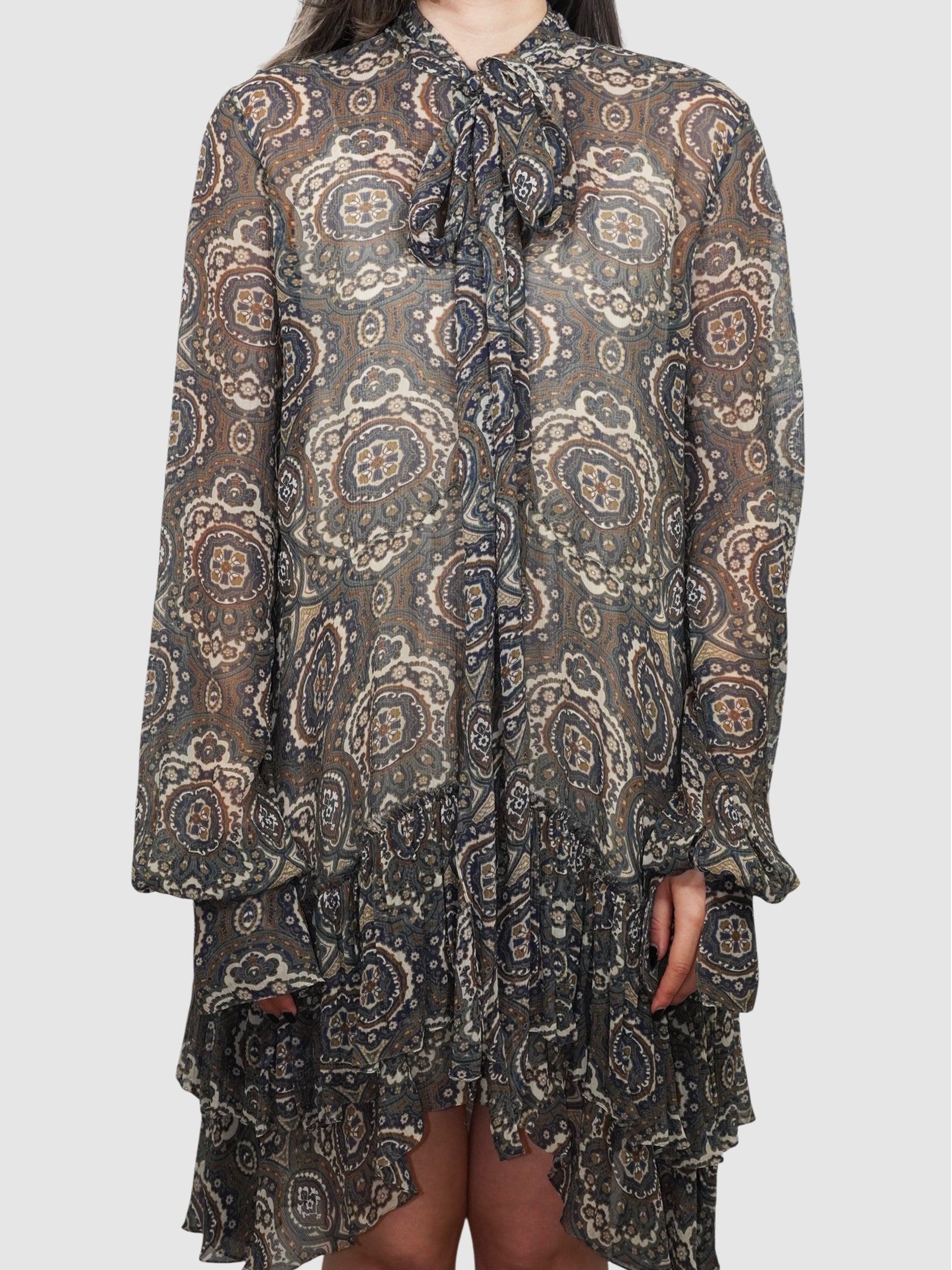 Silk Printed Dress