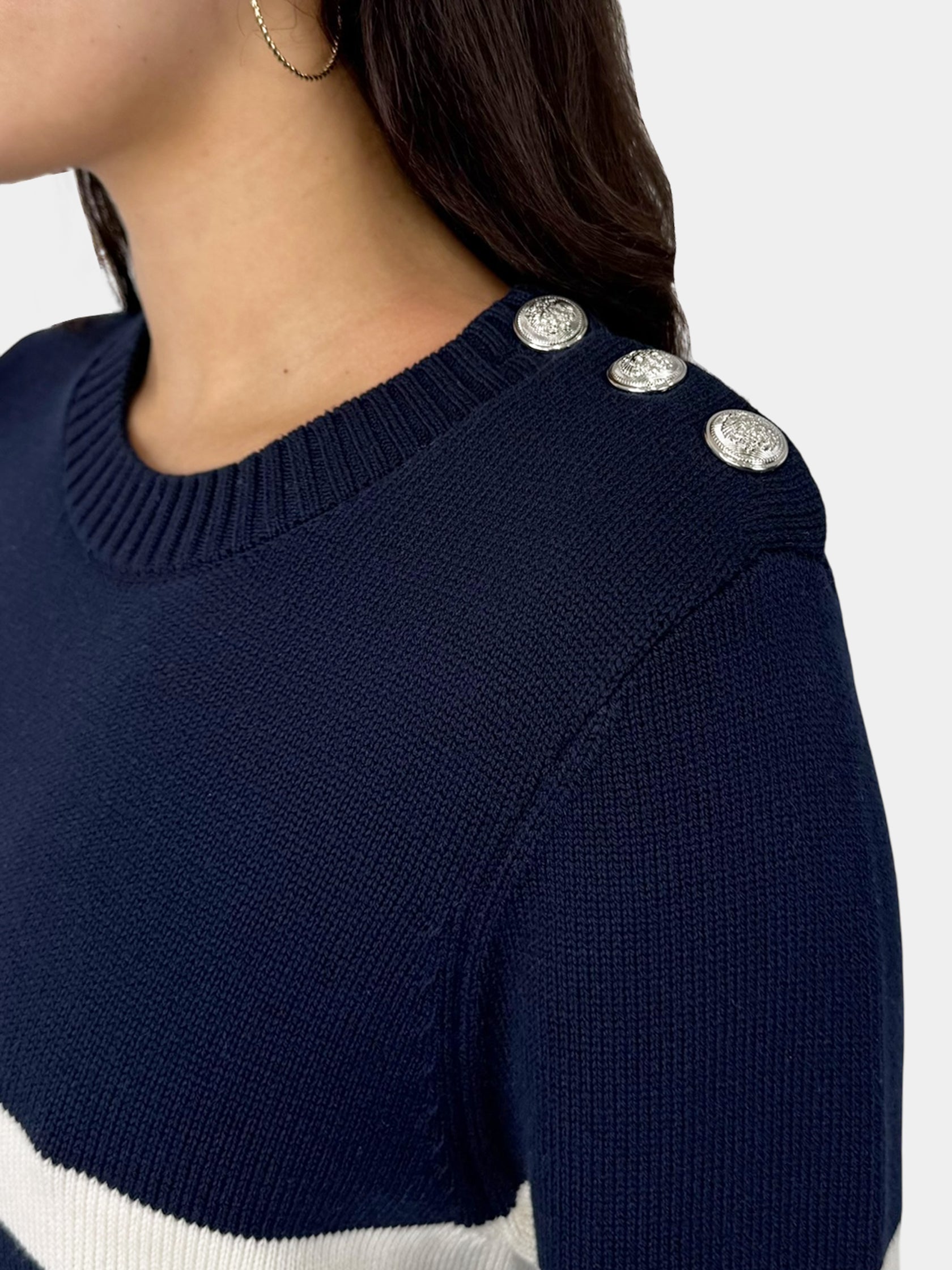 Stripe Wool Mini Dress