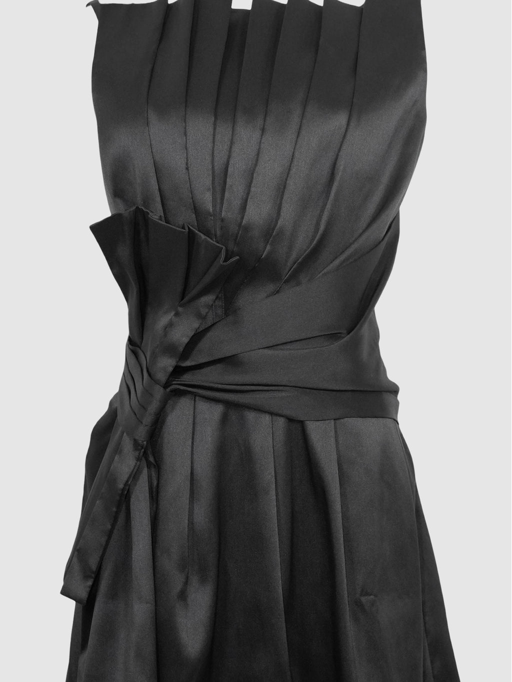Bow Pleated Dress