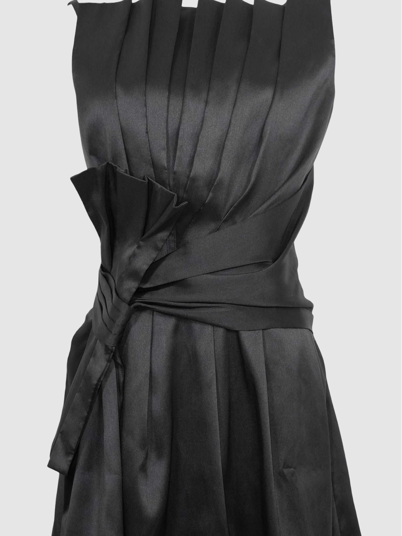 Bow Pleated Dress