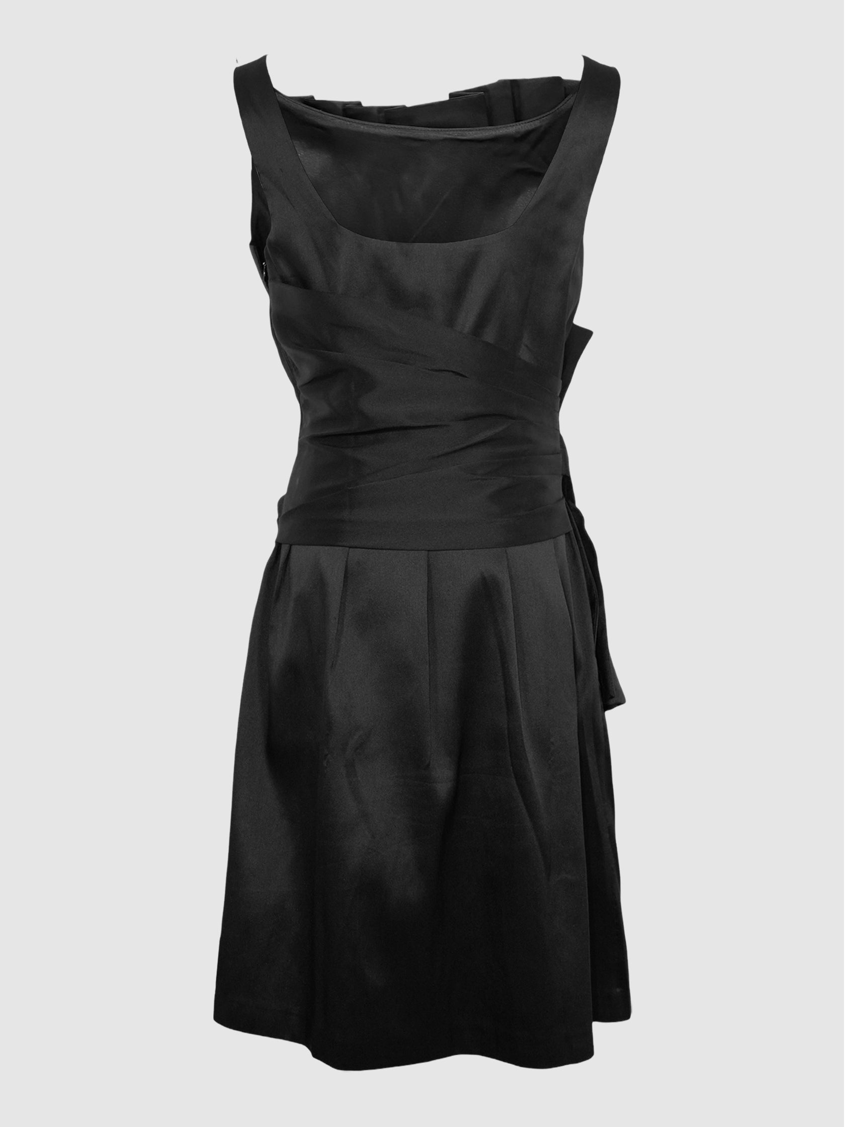 Bow Pleated Dress