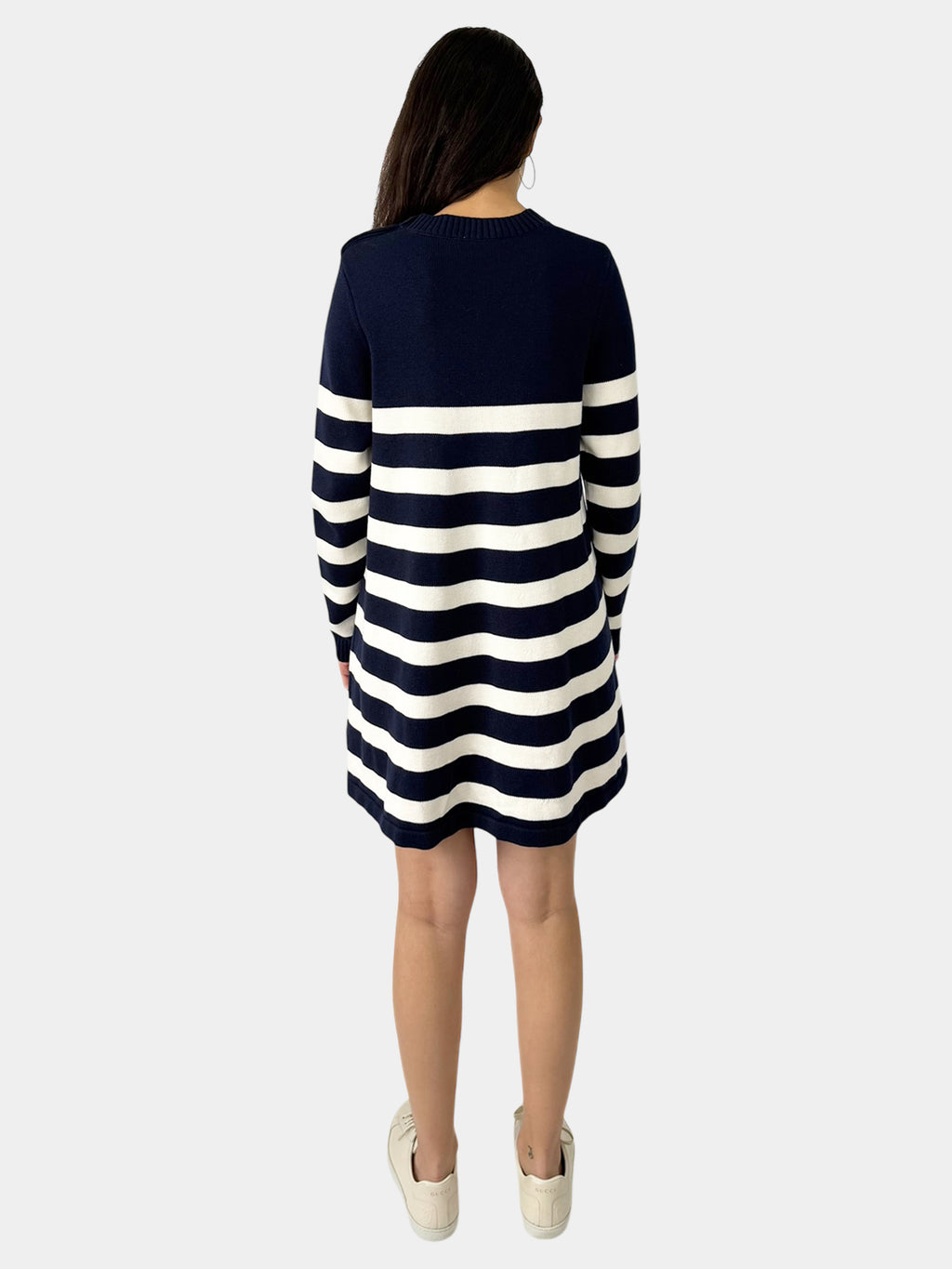 Stripe Wool Mini Dress