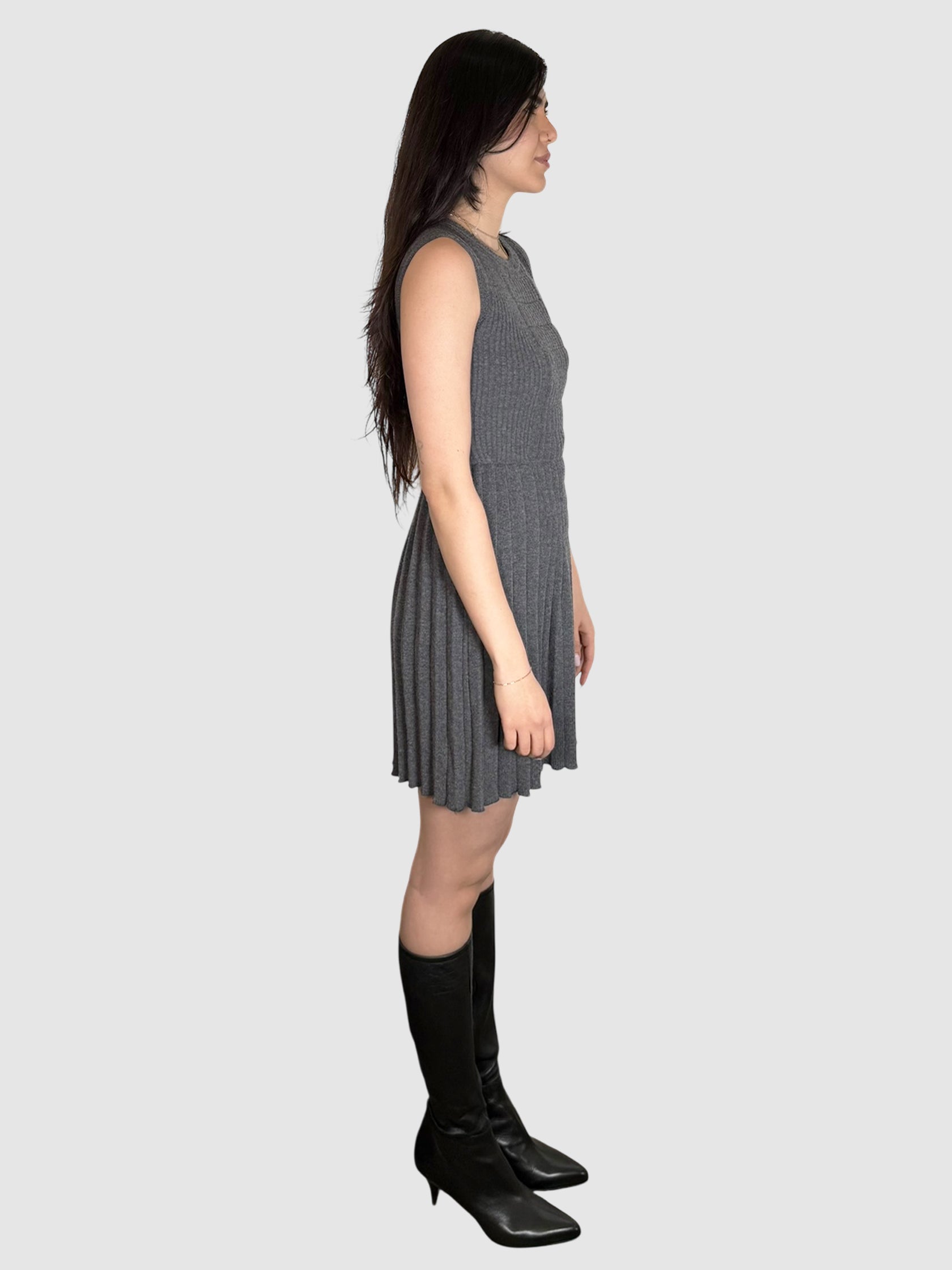 Wool Pleated Dress