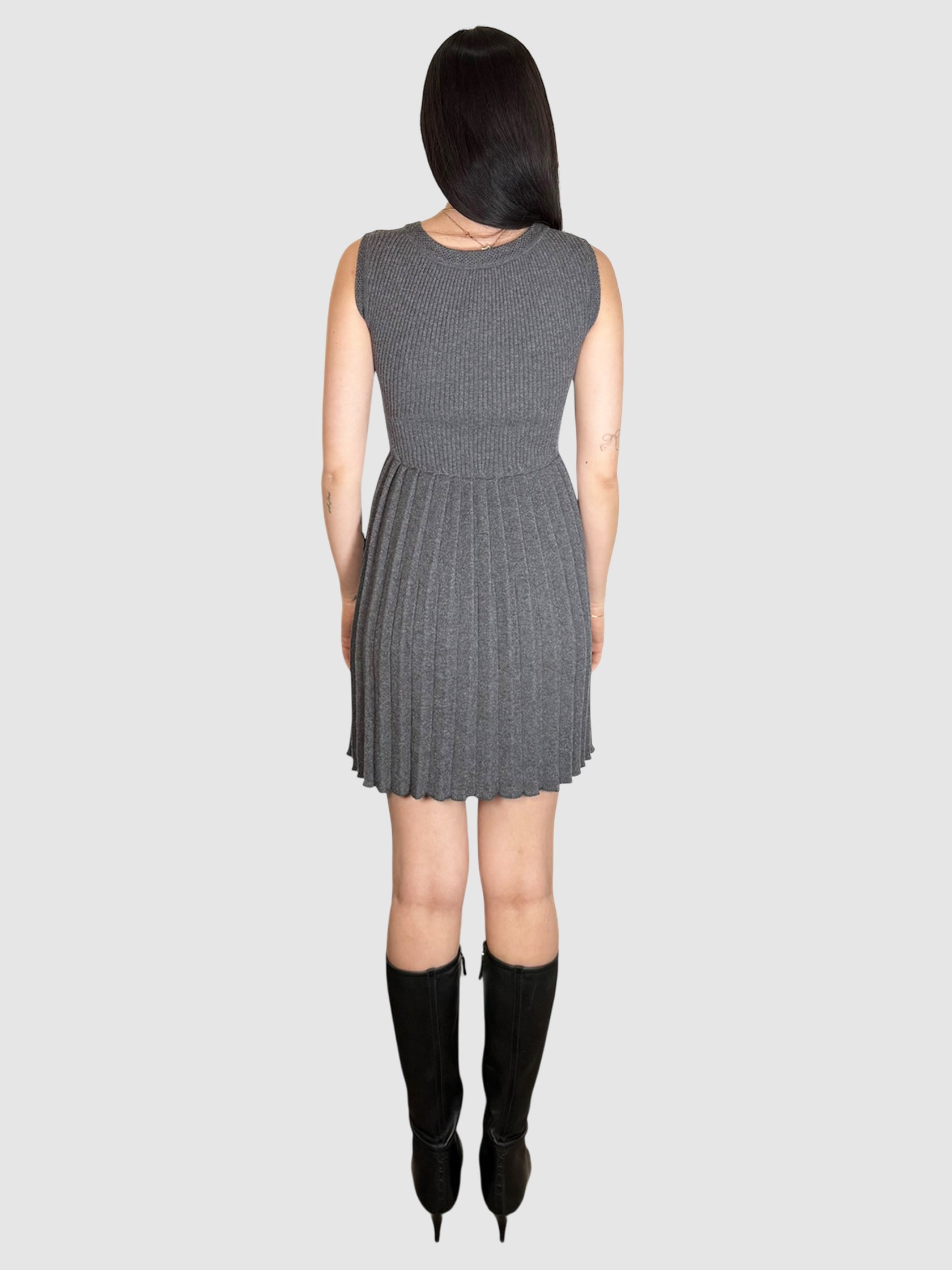 Wool Pleated Dress