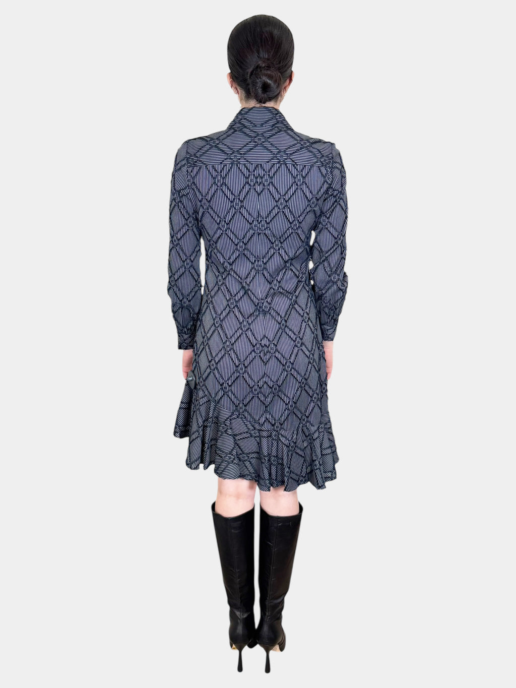 Textured Ruffle Dress