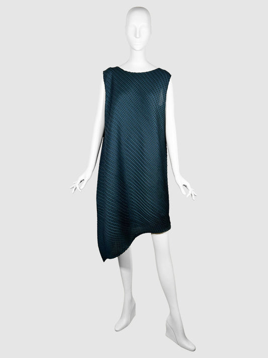 Pleated Asymmetrical Dress - Size 3