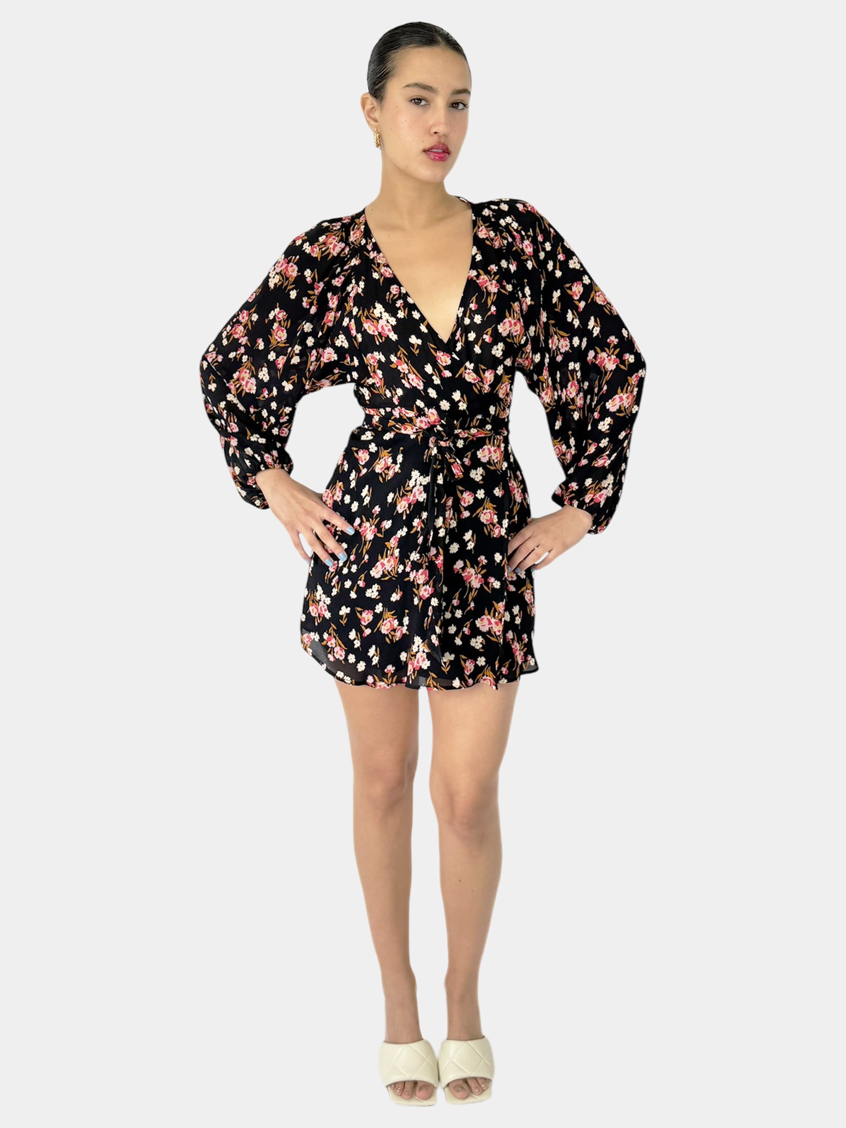 Floral Silk Dress