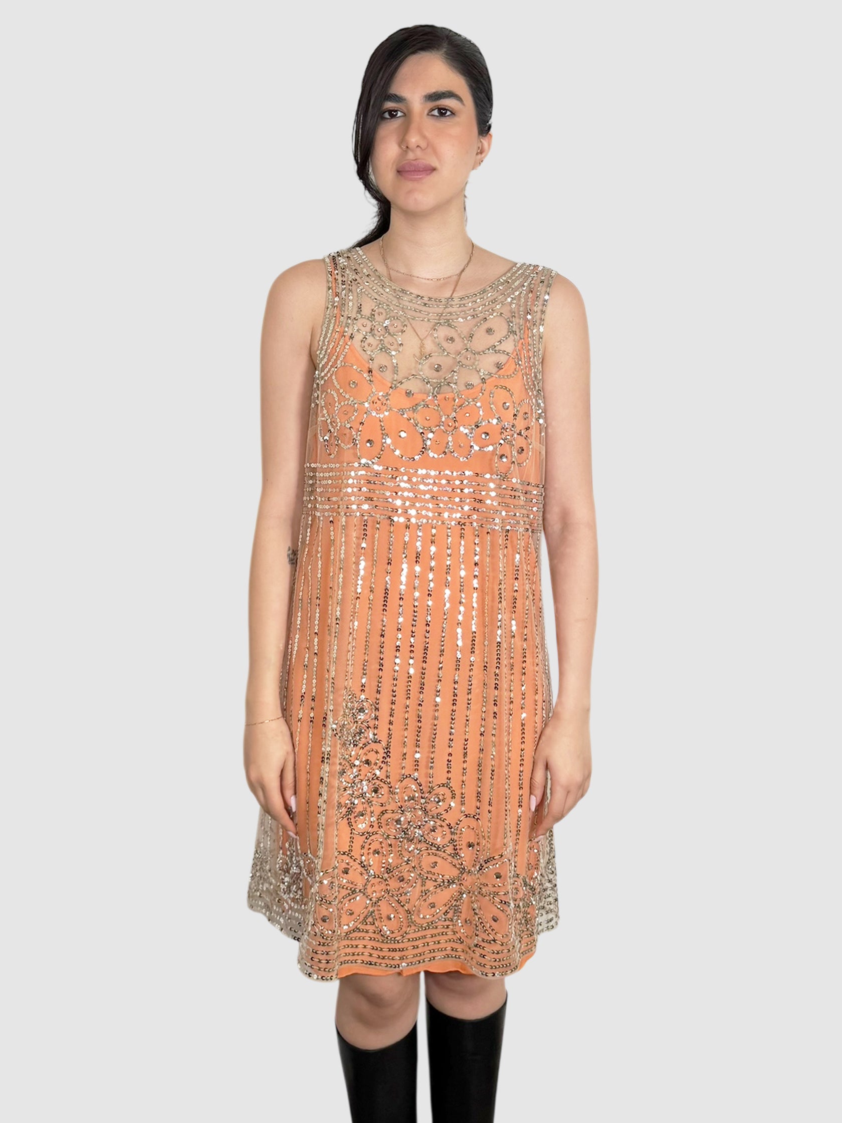 Mesh Sequin Dress