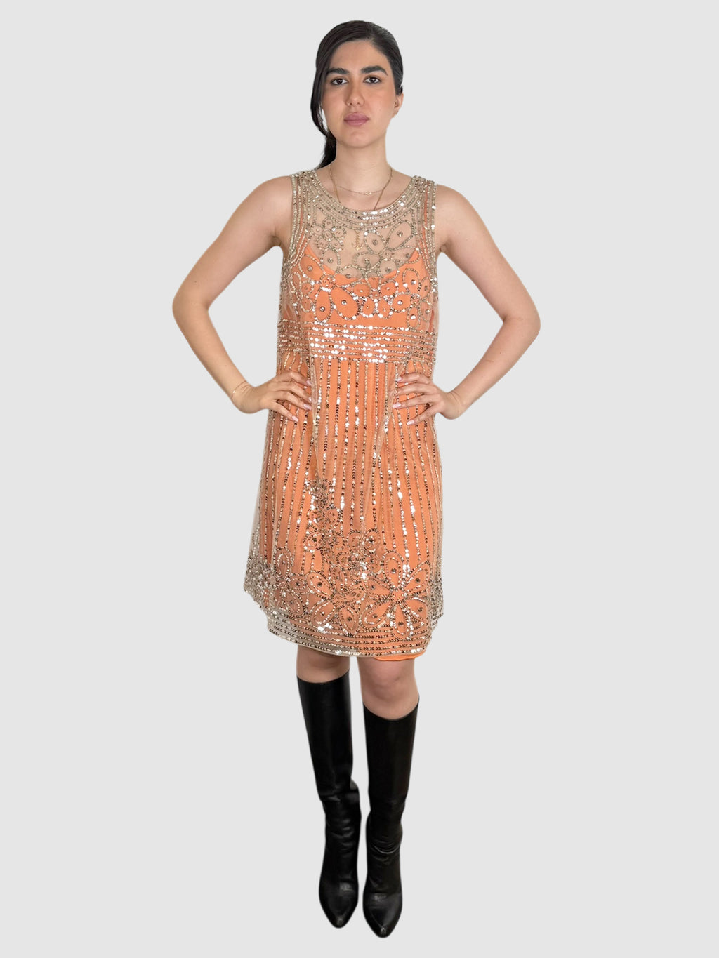 Mesh Sequin Dress