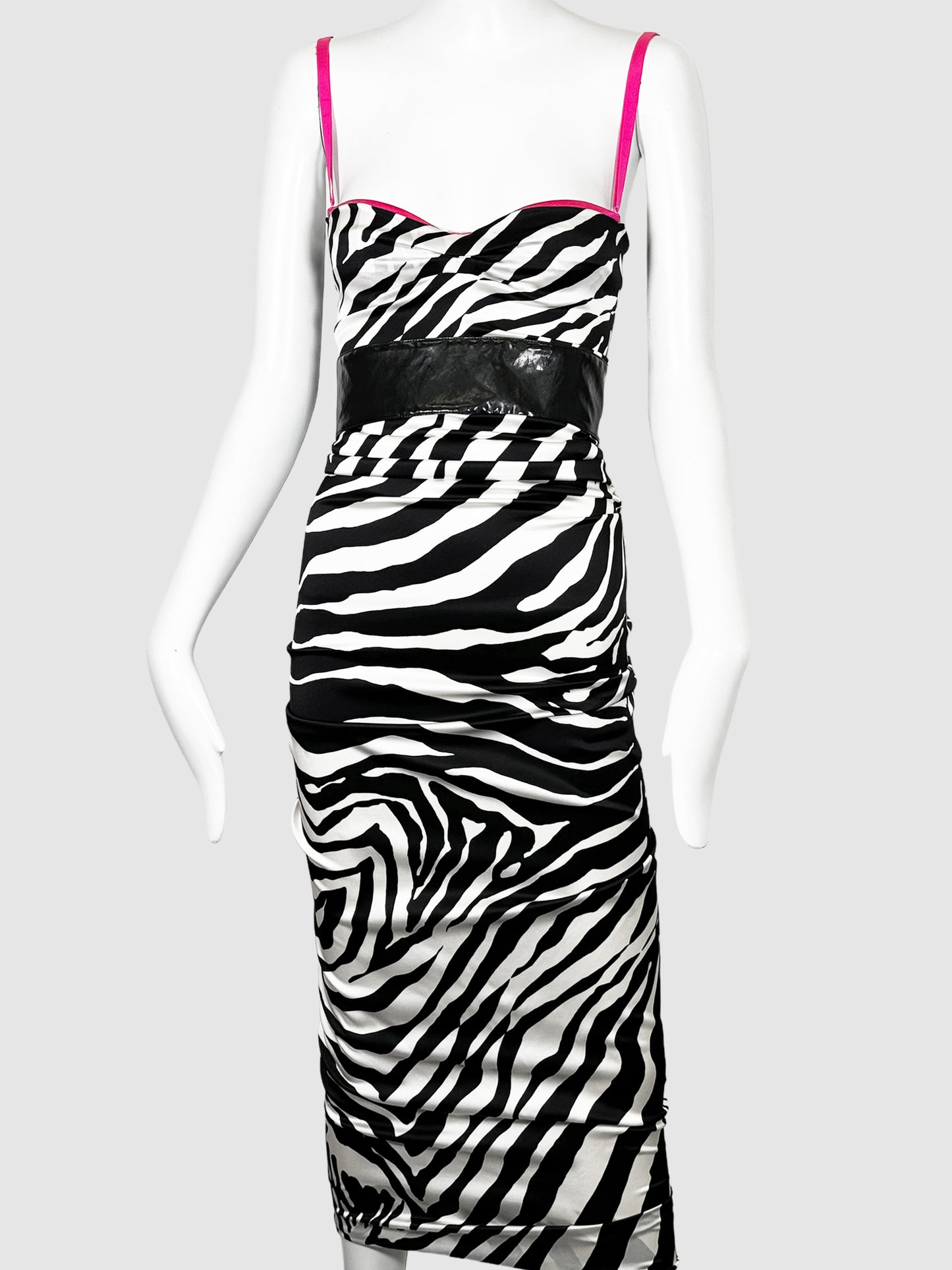 Dolce & Gabbana Zebra Print Dress - Size 38