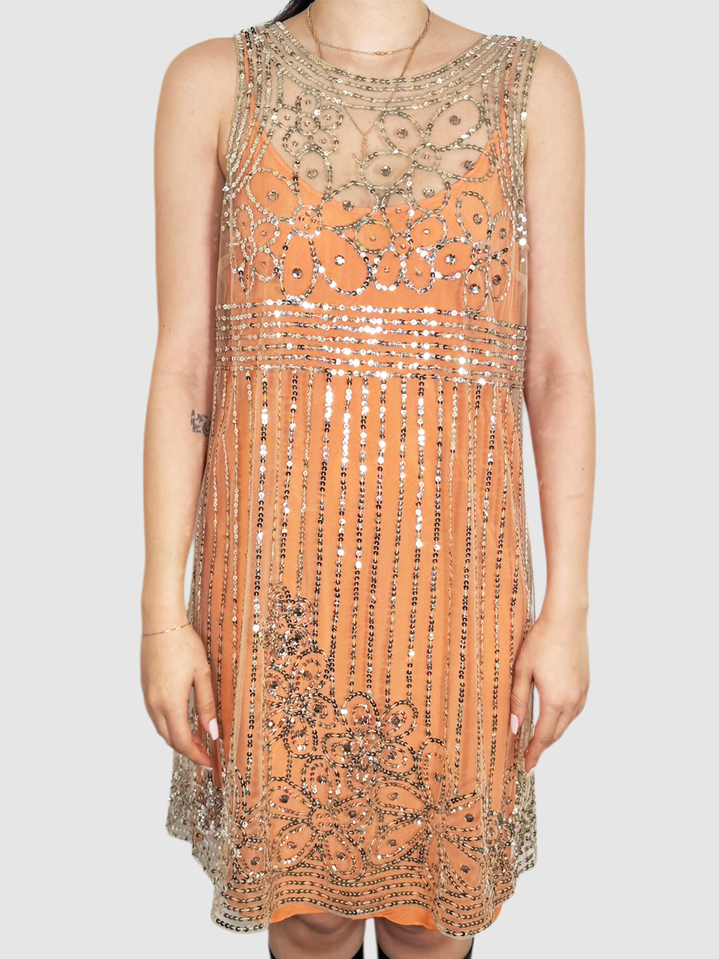 Mesh Sequin Dress